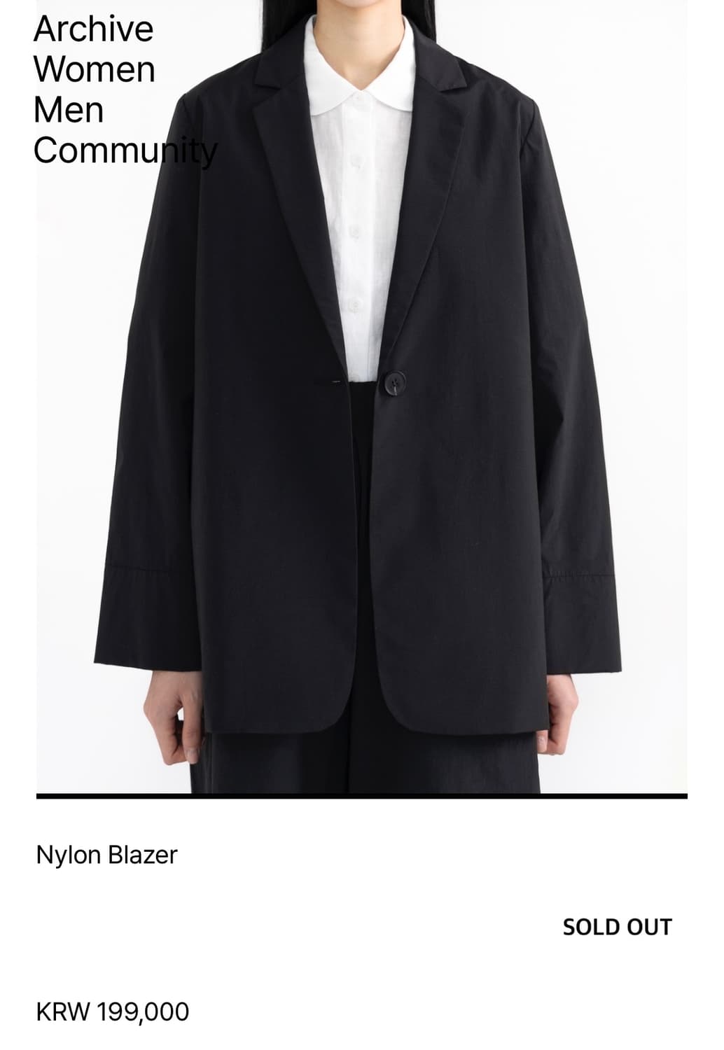 유노이아 나일론 블레이저 상품이미지2