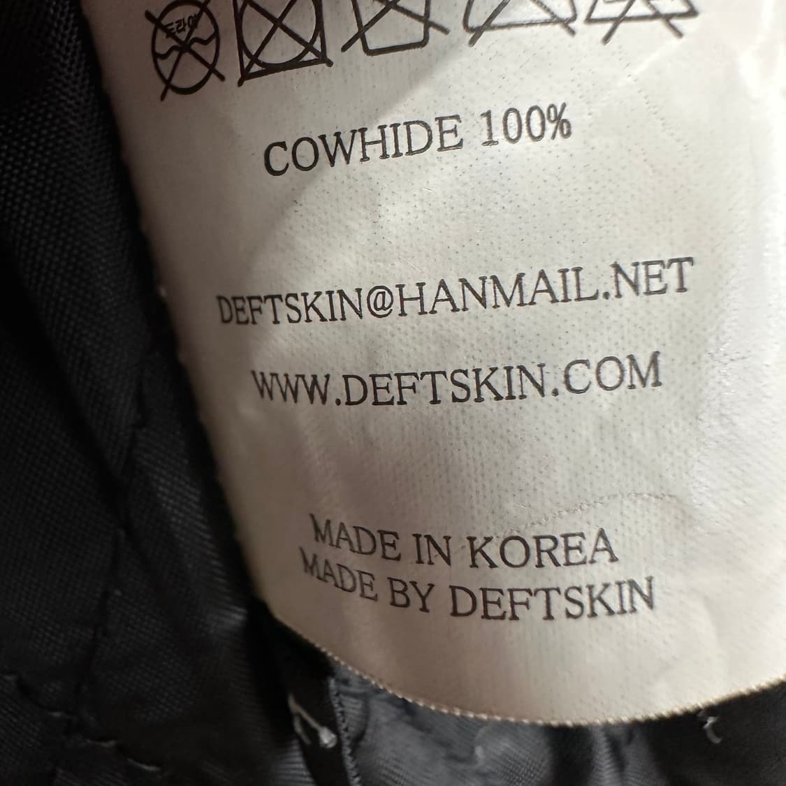 100 데프트스킨 남자 소가죽 라이더 자켓 상품이미지7