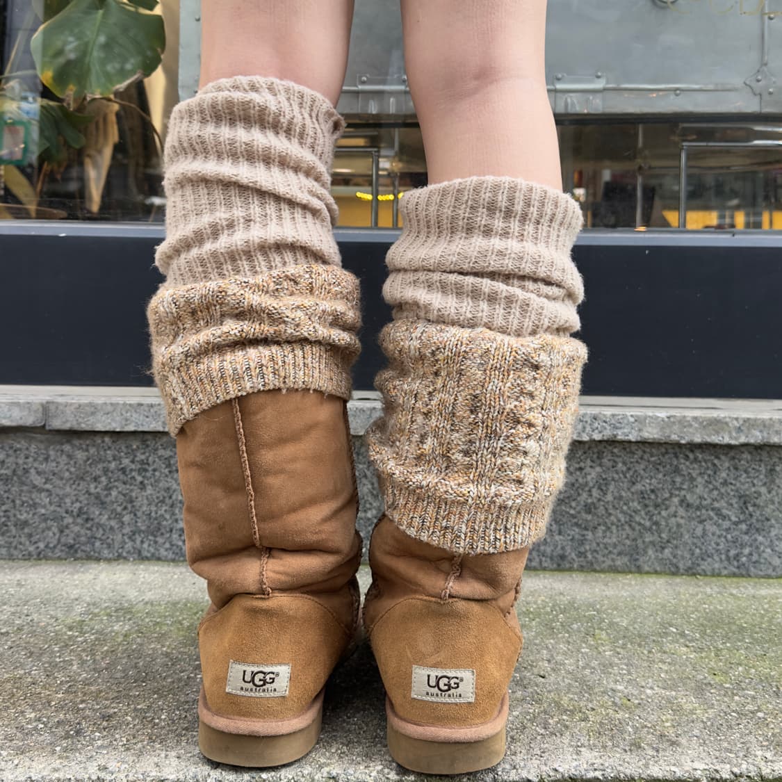 00s Y2K 희귀 니트 레그워머 어그 부츠 ⠀⠀ 상품이미지10