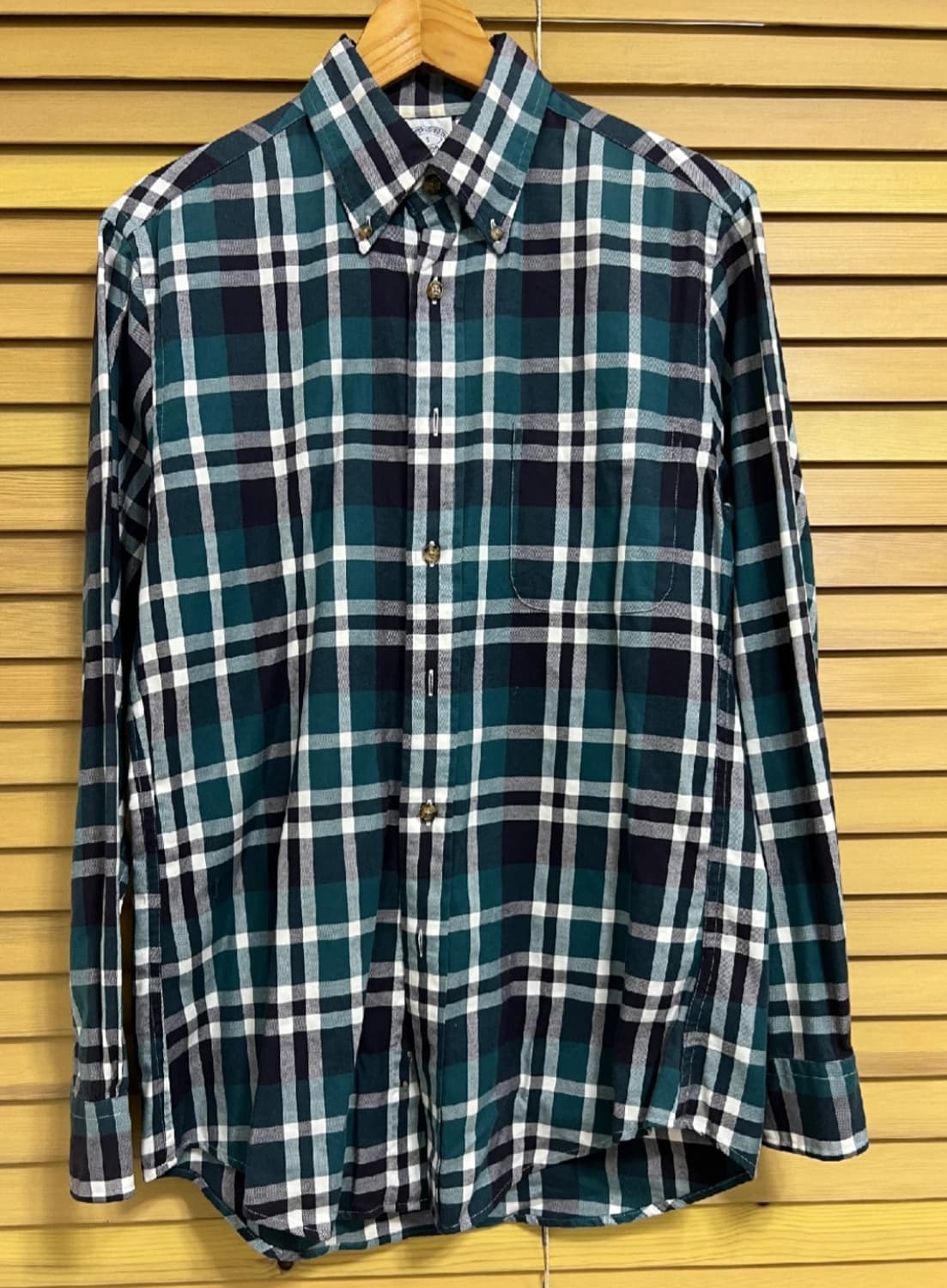 브룩스브라더스 남성 그린체크 긴팔셔츠

 상품이미지1