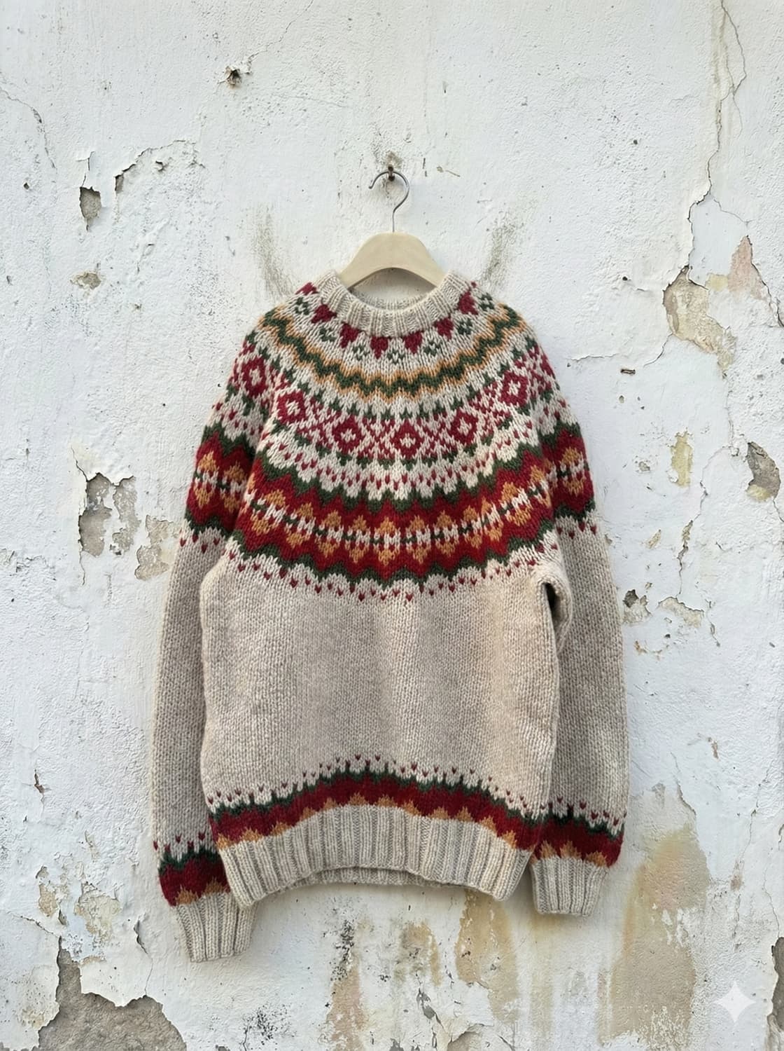 드롭숄더핏 노르딕 울스웨터 상품이미지2