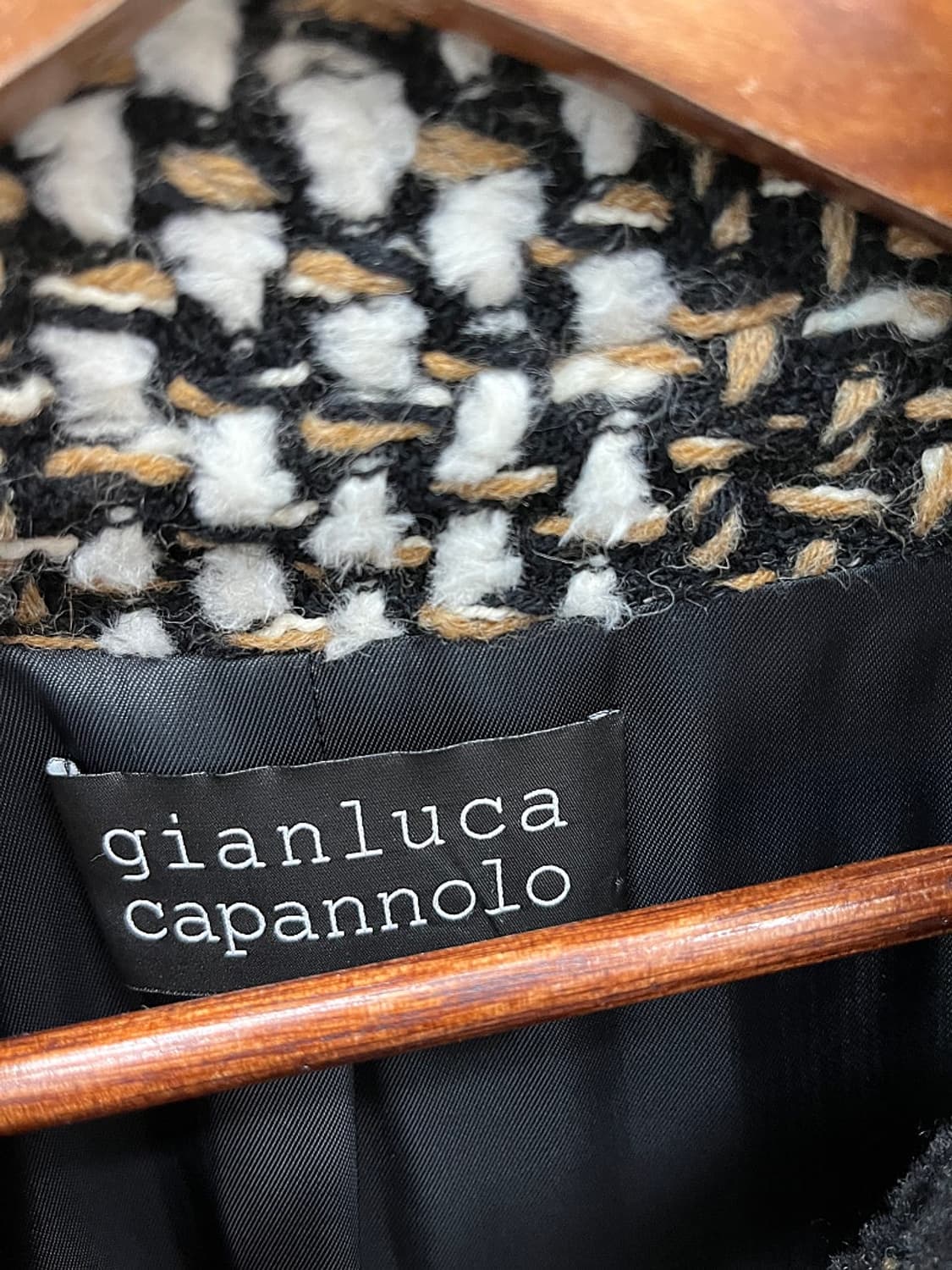 여) 지안루카 카페놀로 트위드 니트코트  상품이미지4