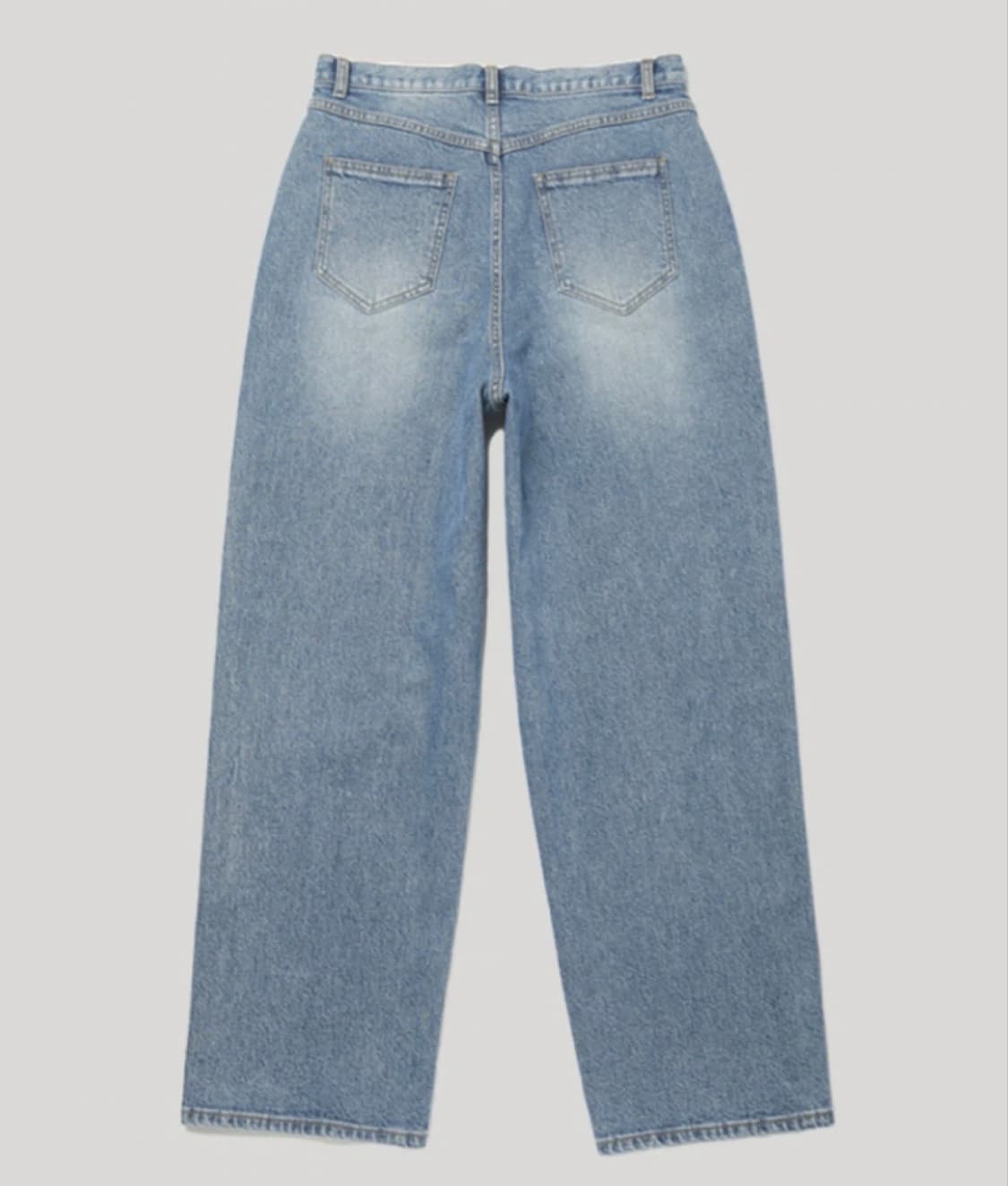 르아브 커브 와이드 데님팬츠 진청 새상품 상품이미지4