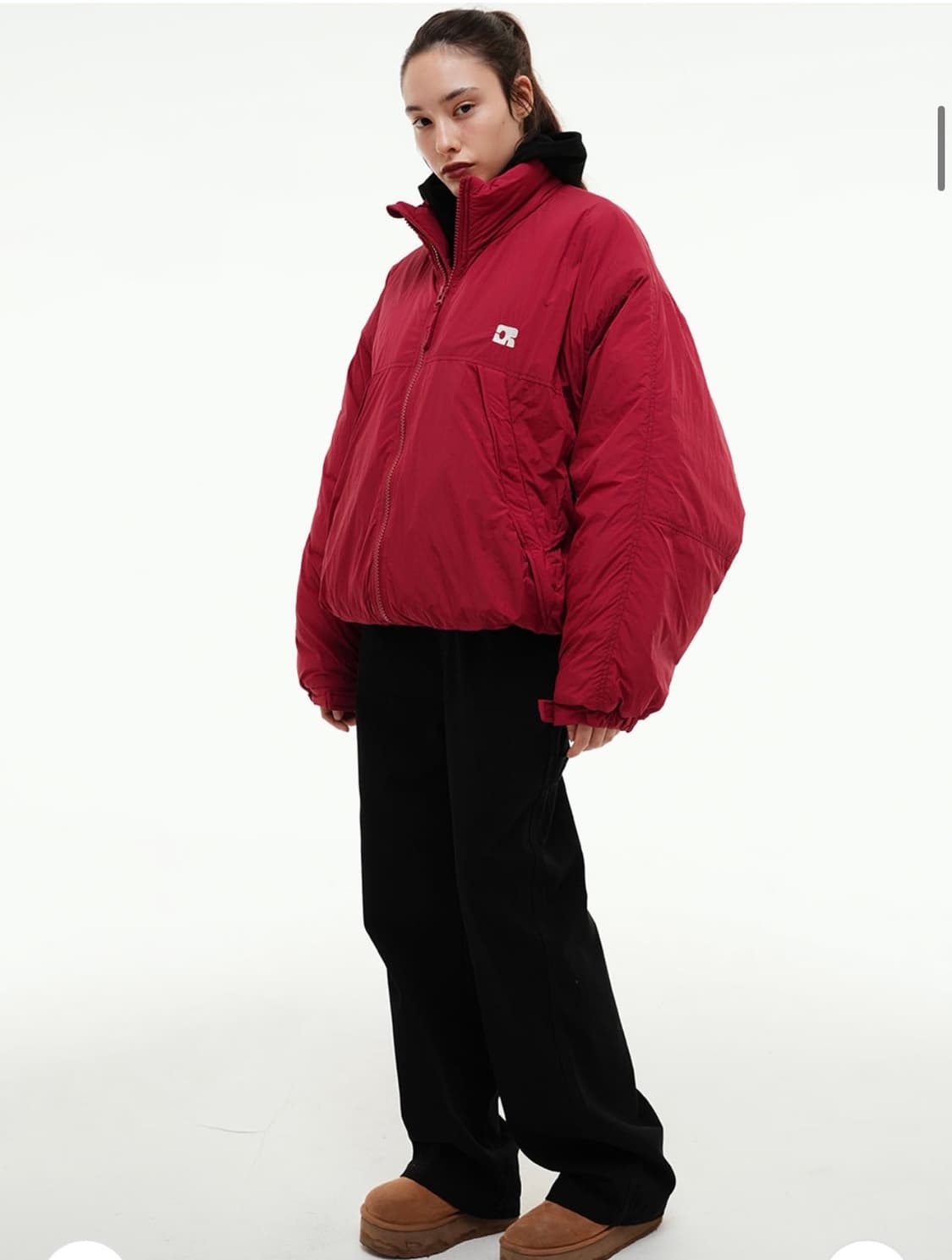 센토르 오버사이즈 패딩 점퍼 레드 상품이미지3