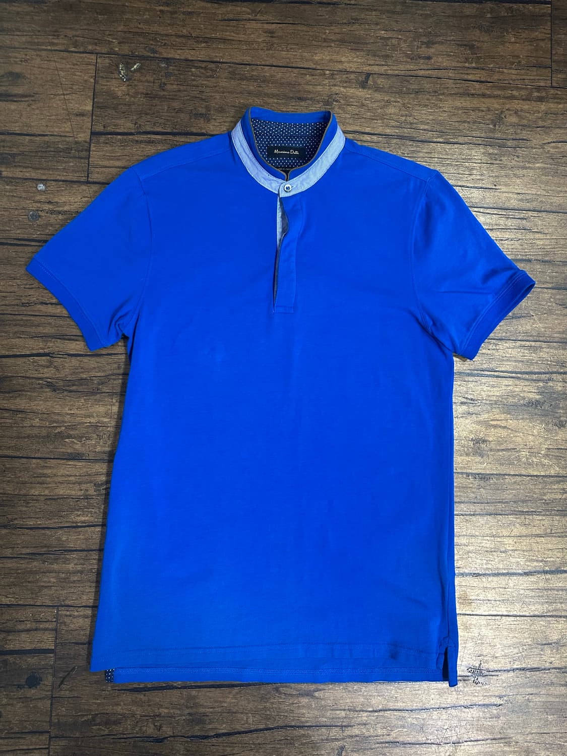 Massimo Dutti 코발트블루 반팔 카라티 95 상품이미지1