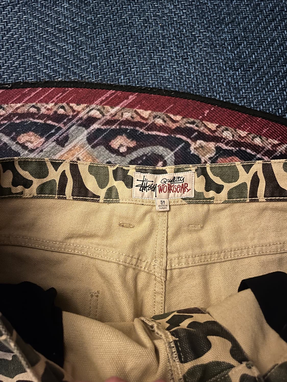 Stussy 덕카모 더블니 카펜터 34 상품이미지3