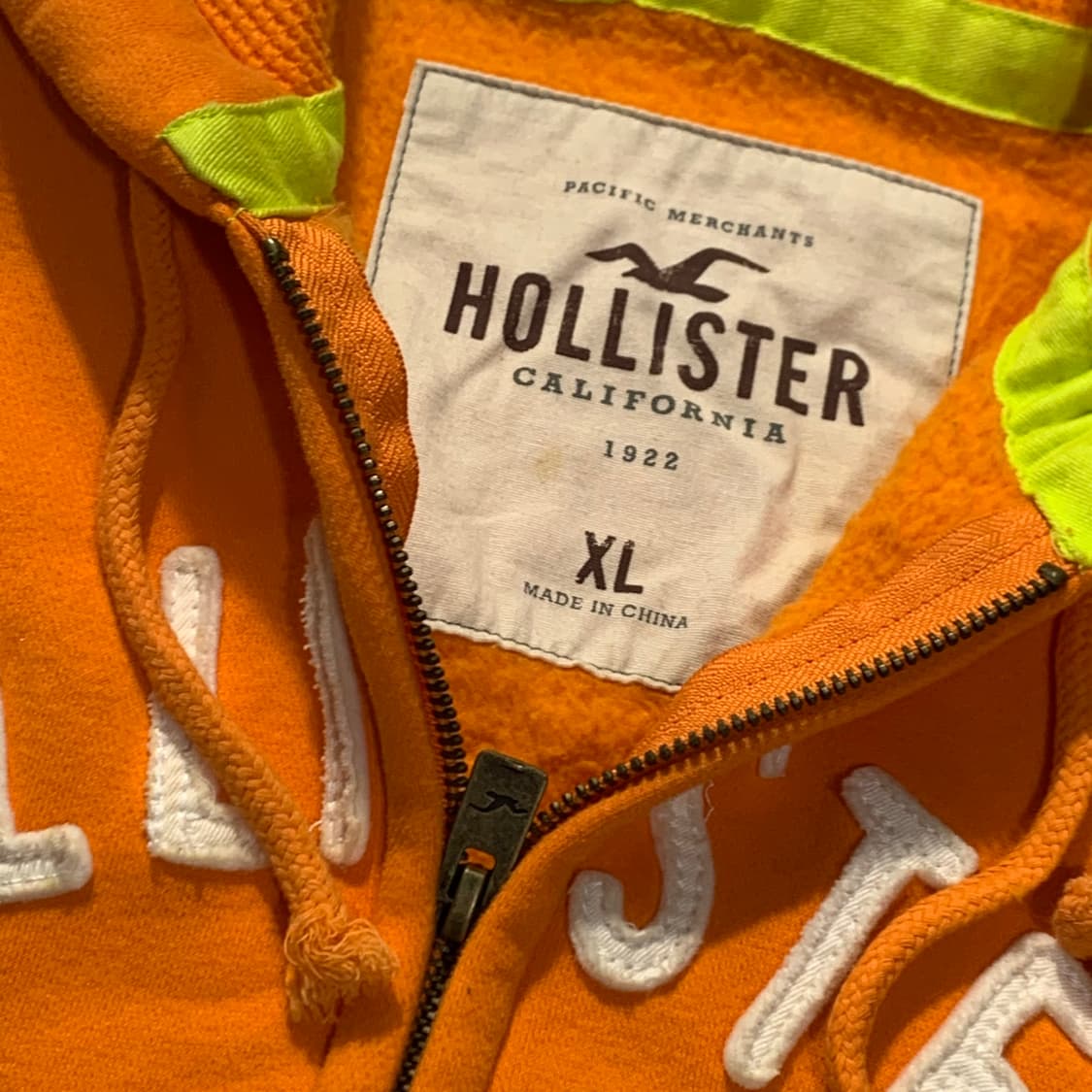 홀리스터 오렌지 후드집업 상품이미지3