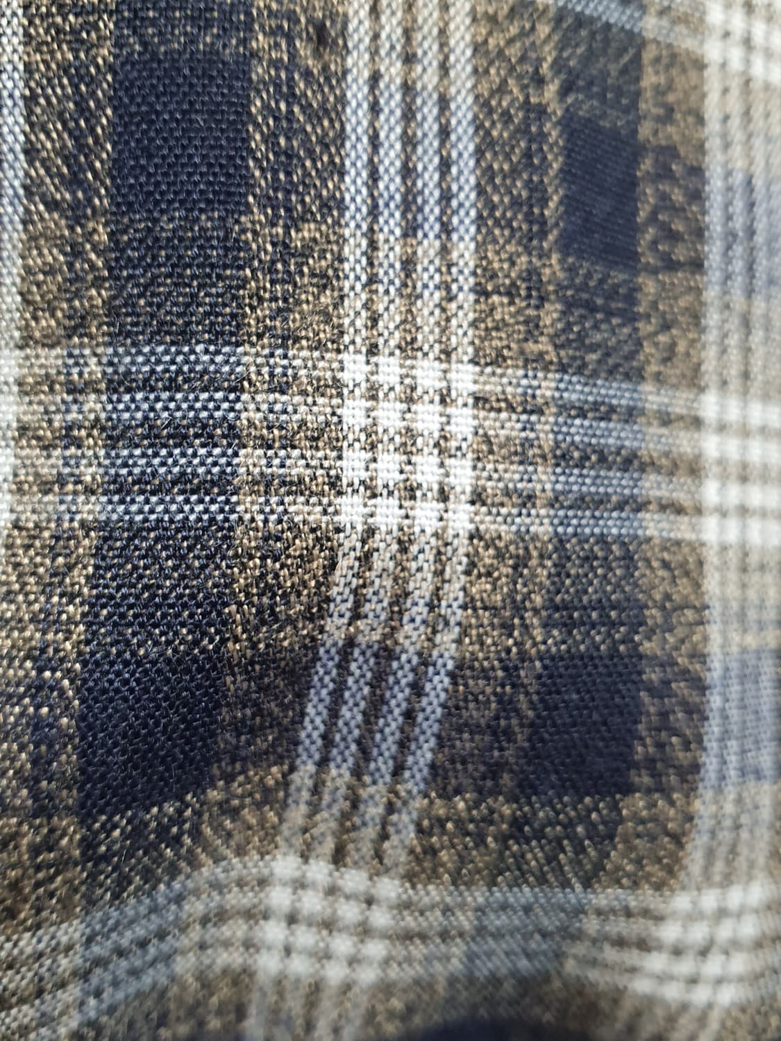 [빈티지] 네이비 체크 롱 셔츠 벨트 세트 상품이미지4