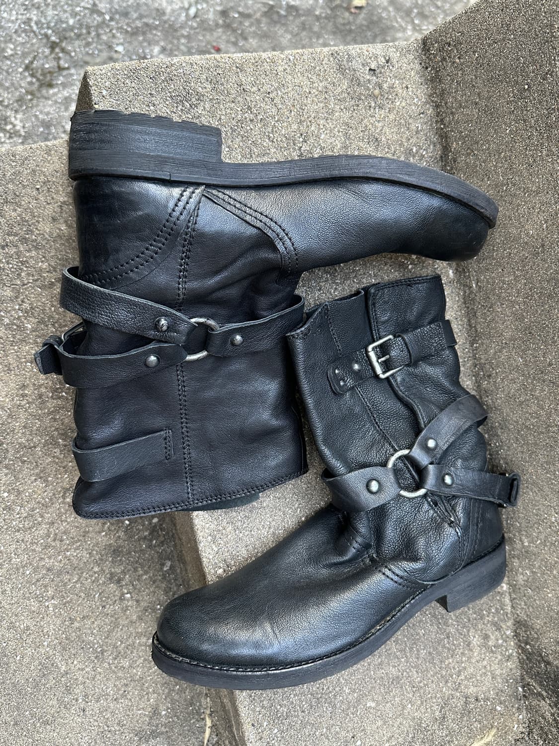 Geox Italy buckle detail bondage boots 상품이미지4
