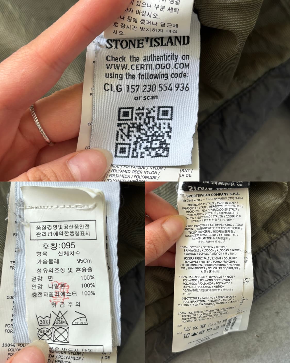 Stone Island 스톤아일랜드 차콜 컬러 와펜 셔츠 자켓 상품이미지8