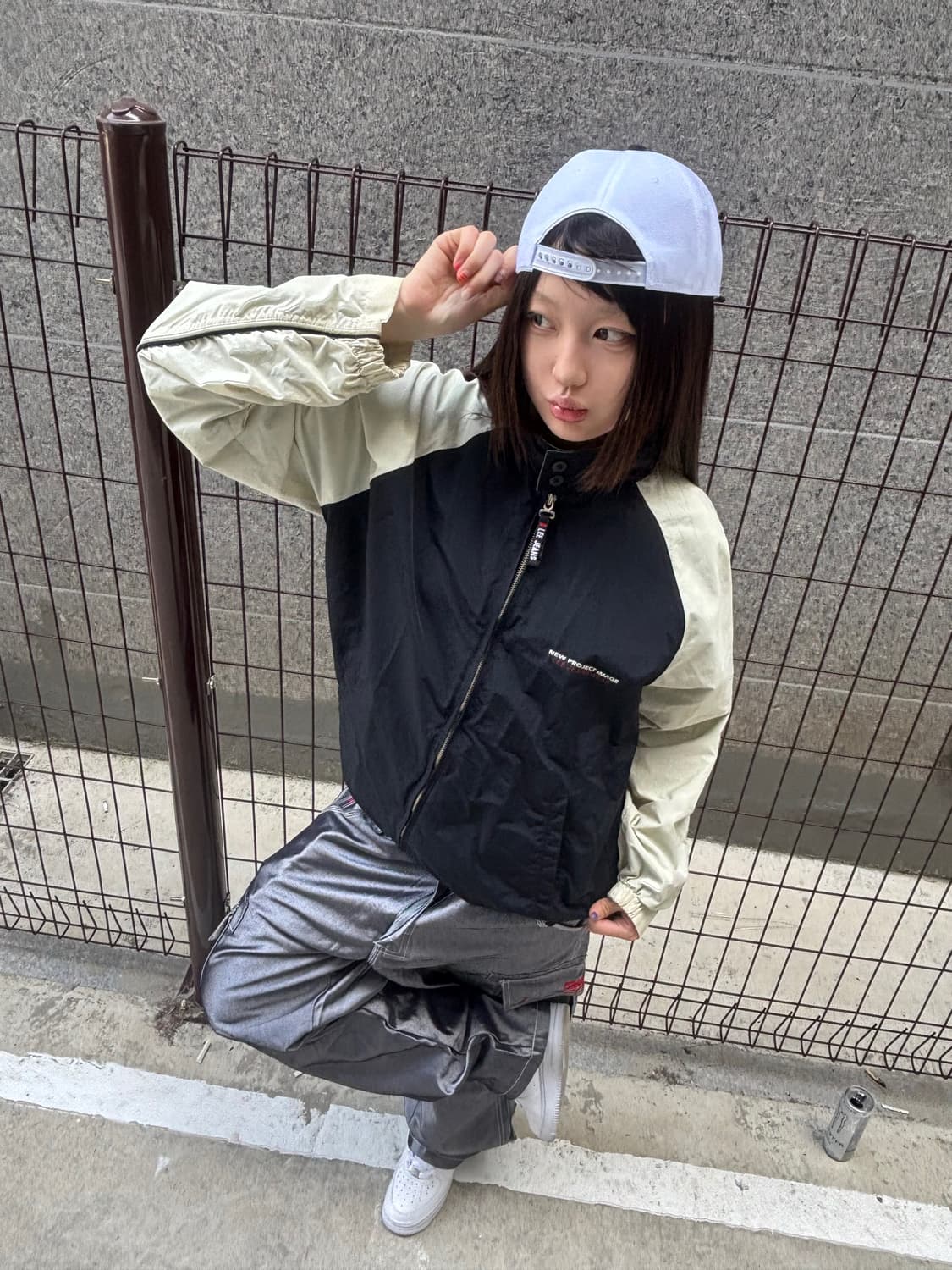 USA리 배색 바람막이 상품이미지1