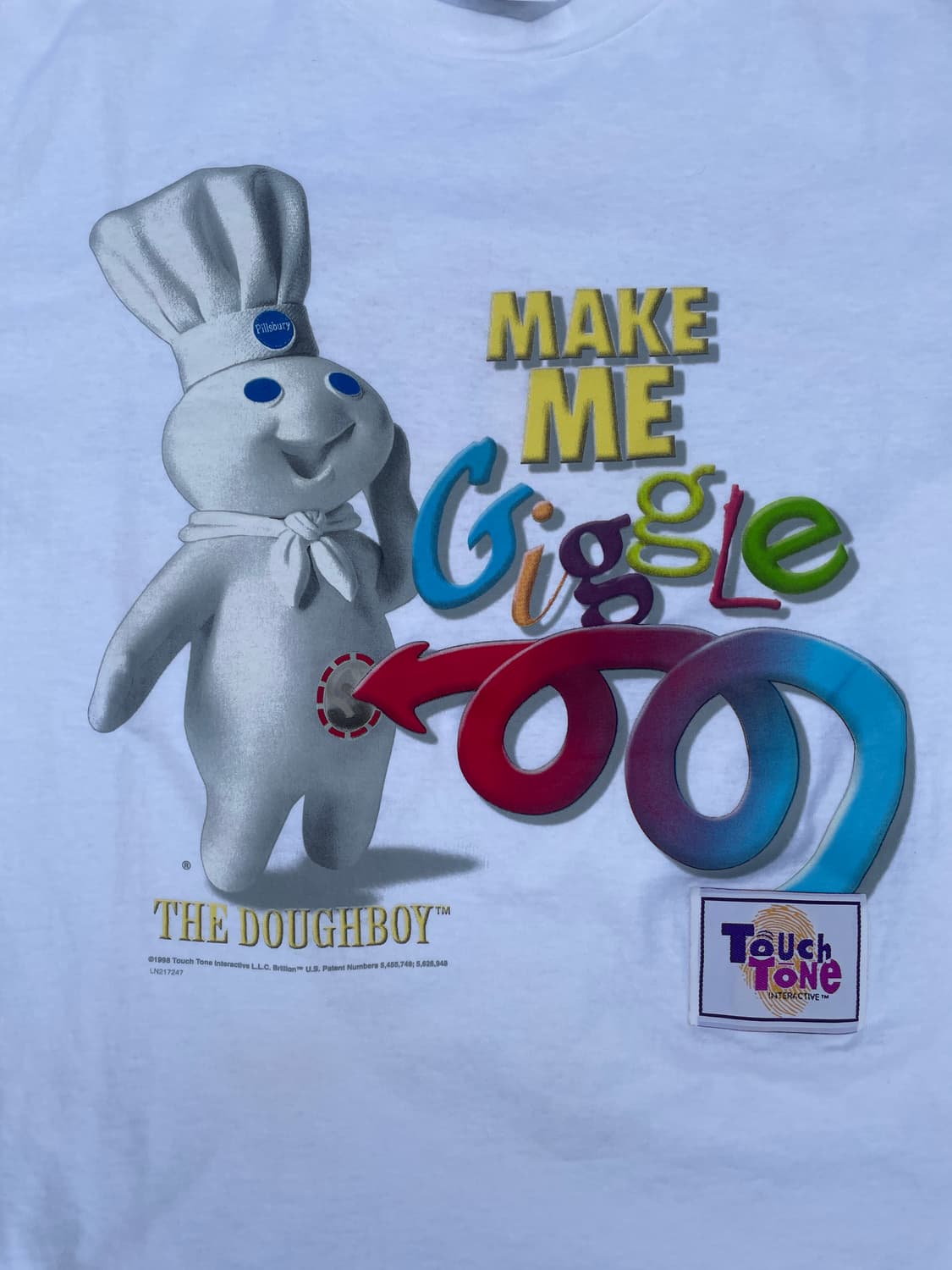 데드스탁)90s Dough boy Talking Promo T-shirt 상품이미지5