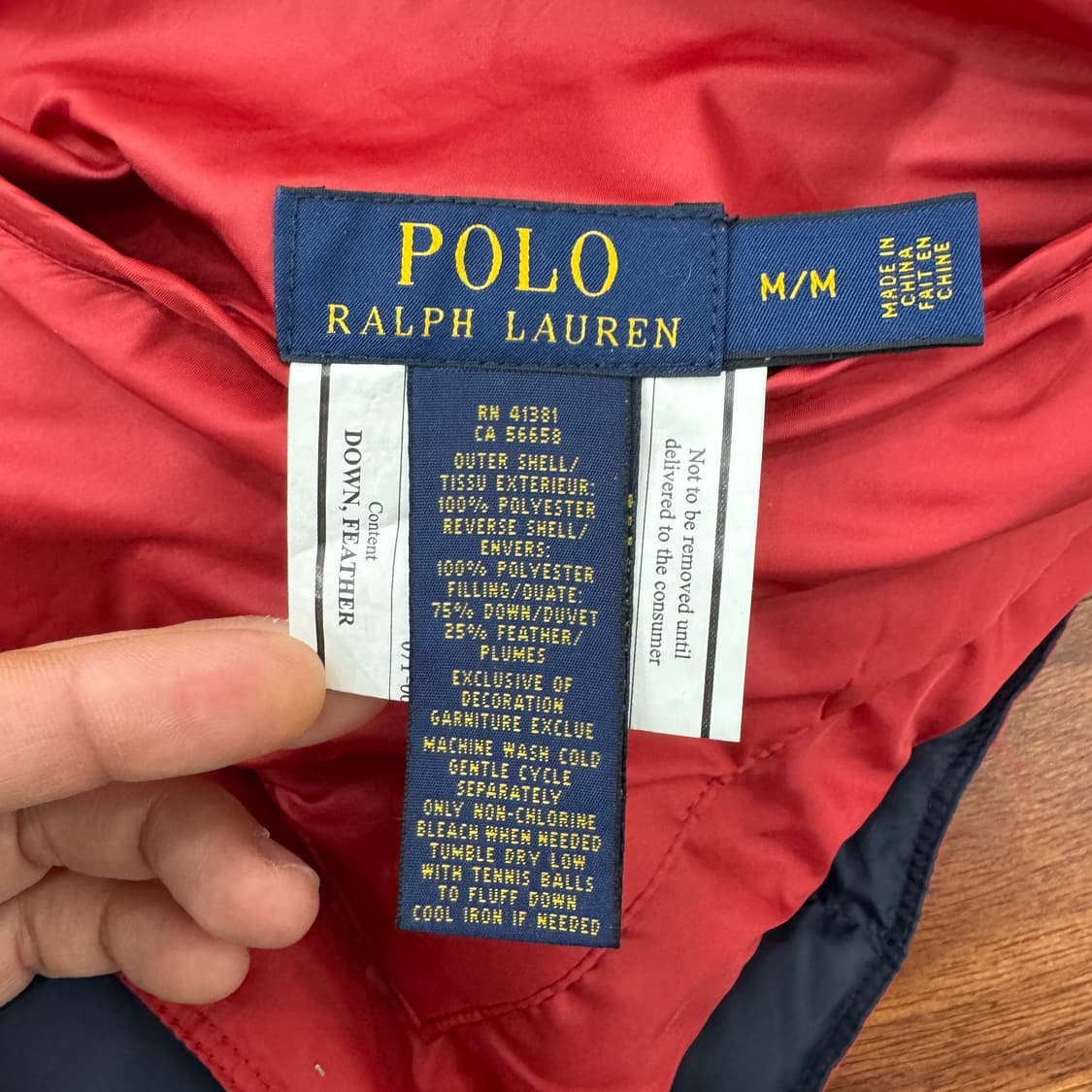 M(100) 폴로 랄프로렌 리버시블 패딩 조끼 베스트  상품이미지10