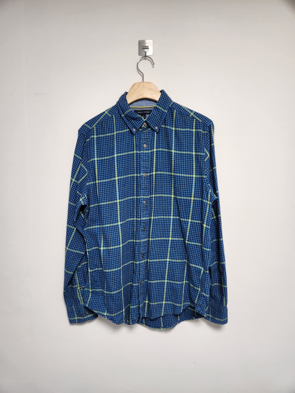 타미힐피거Tommy 체크 코튼 셔츠 M - S172 상품이미지1