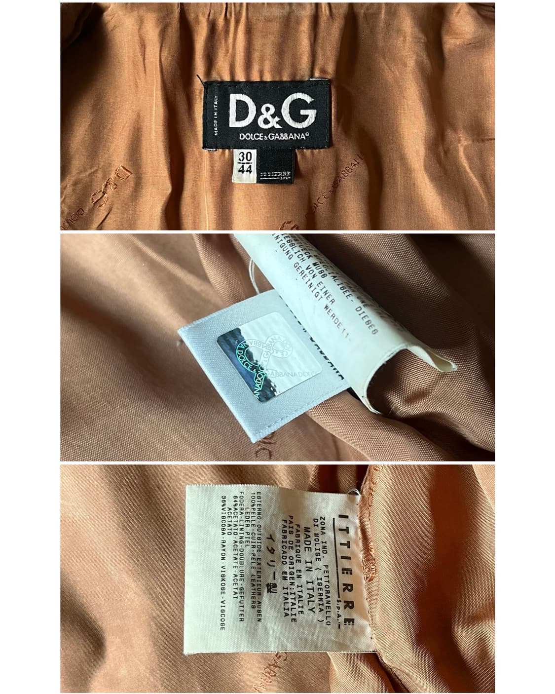 Dolce&Gabbana 00-01 AW Mink & Leather JK 상품이미지8