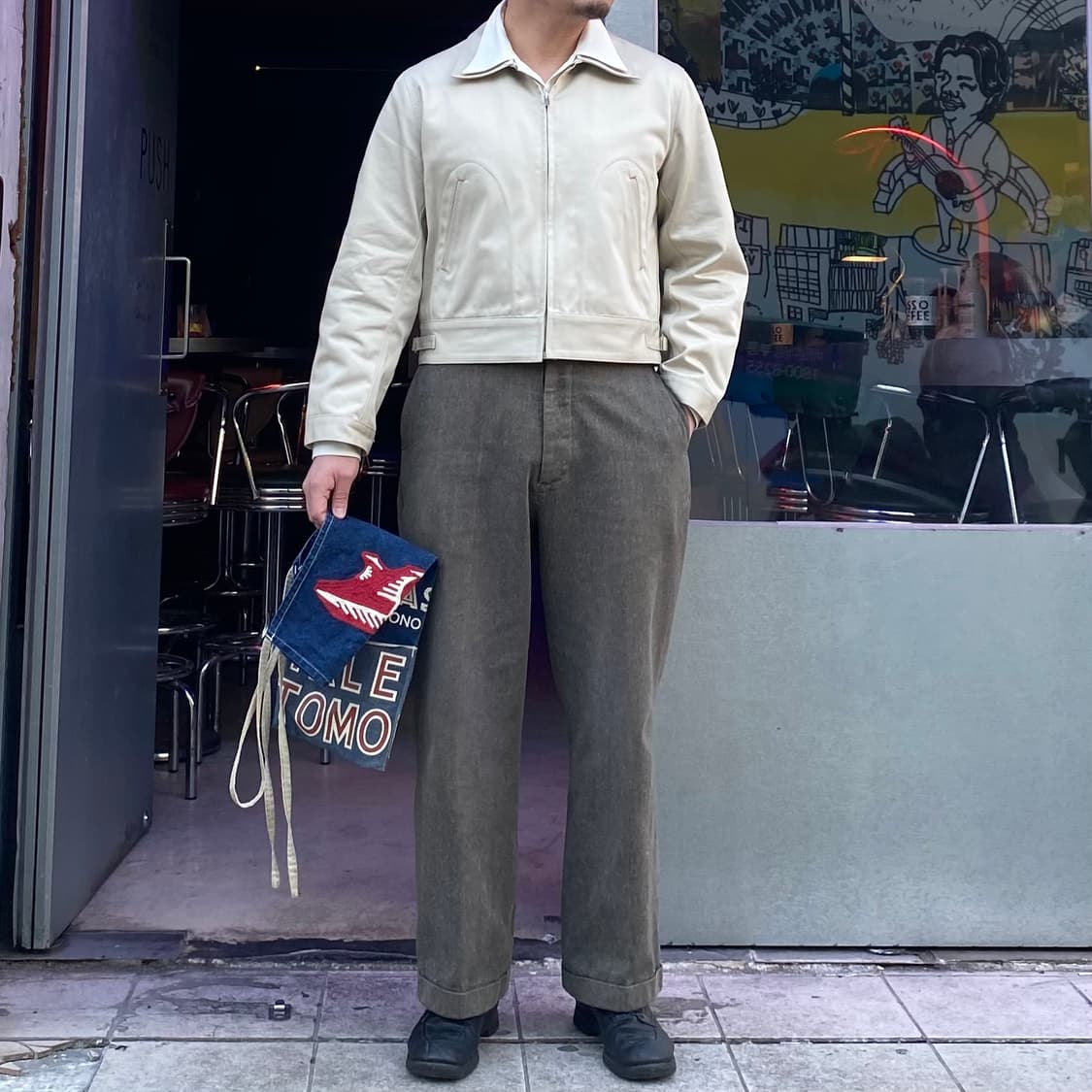 급처) 타임원클로딩 스포츠자켓 아이보리 42 상품이미지2