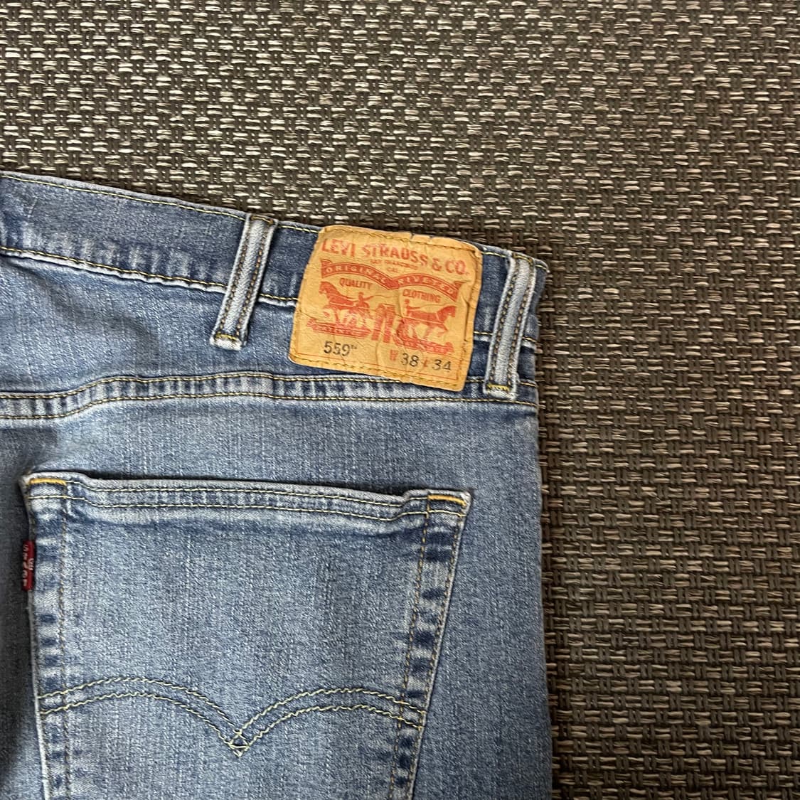 (38) 리바이스 559 38X34 중청 워싱 데님 팬츠 상품이미지6