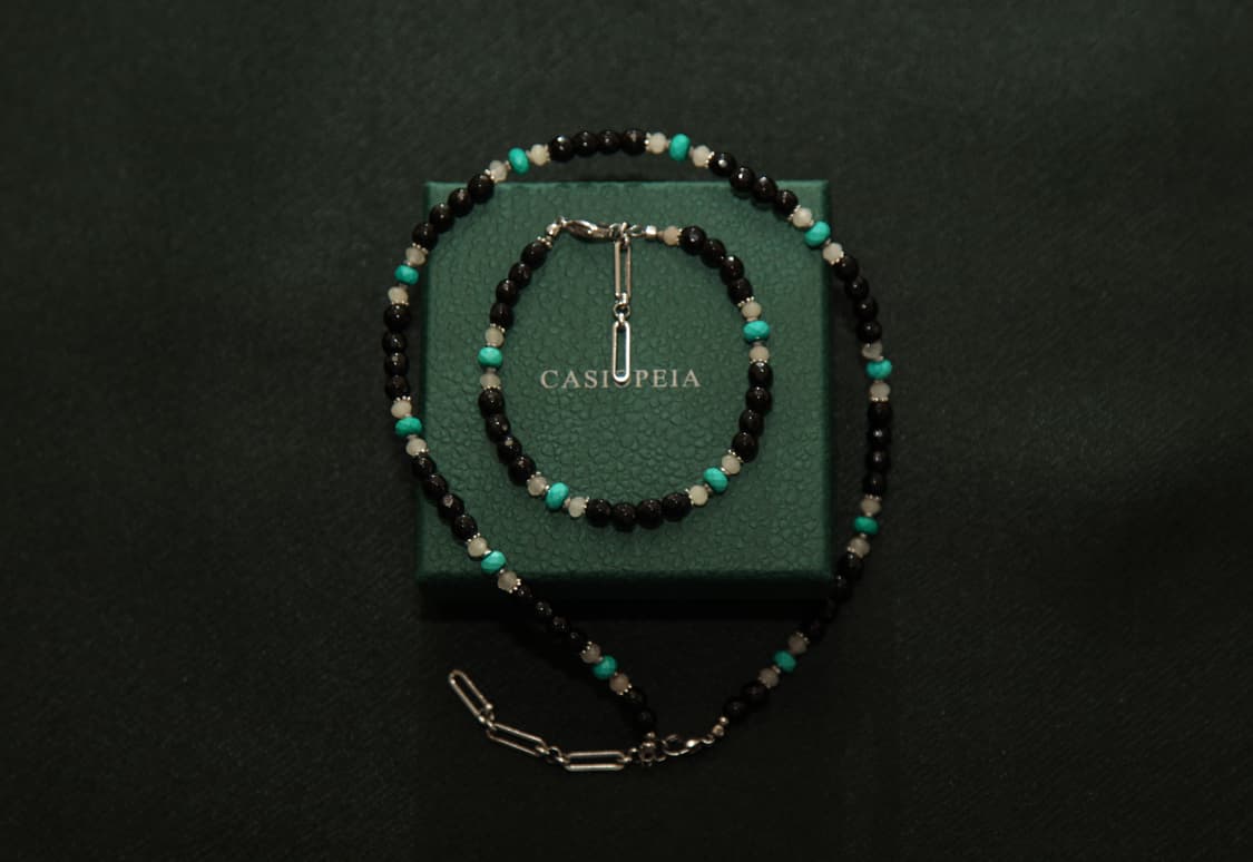 CASIOPEIA #041 Turquoise Zebra 오닉스 목걸이 상품이미지10