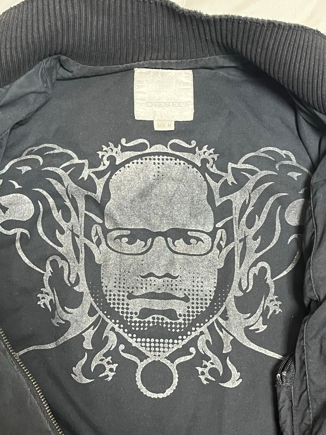 디젤 블랙 봄버 자켓 M 상품이미지4