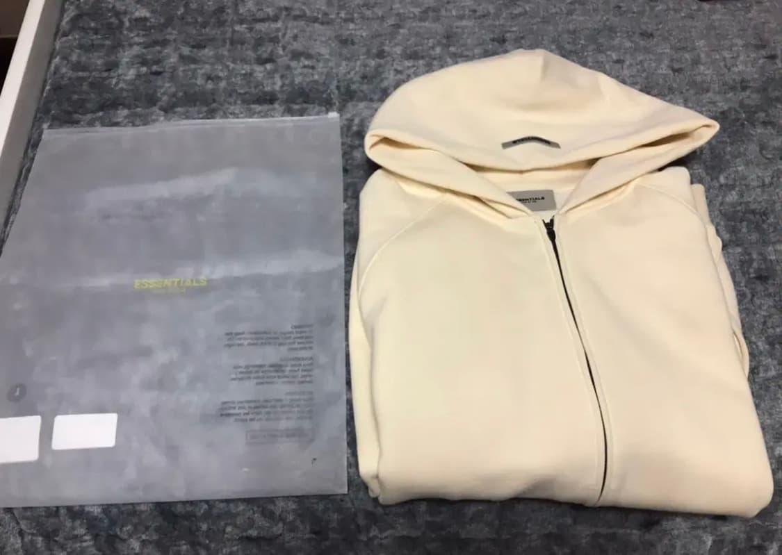 피오갓 에센셜 후드집업 크림 라지 상품이미지2