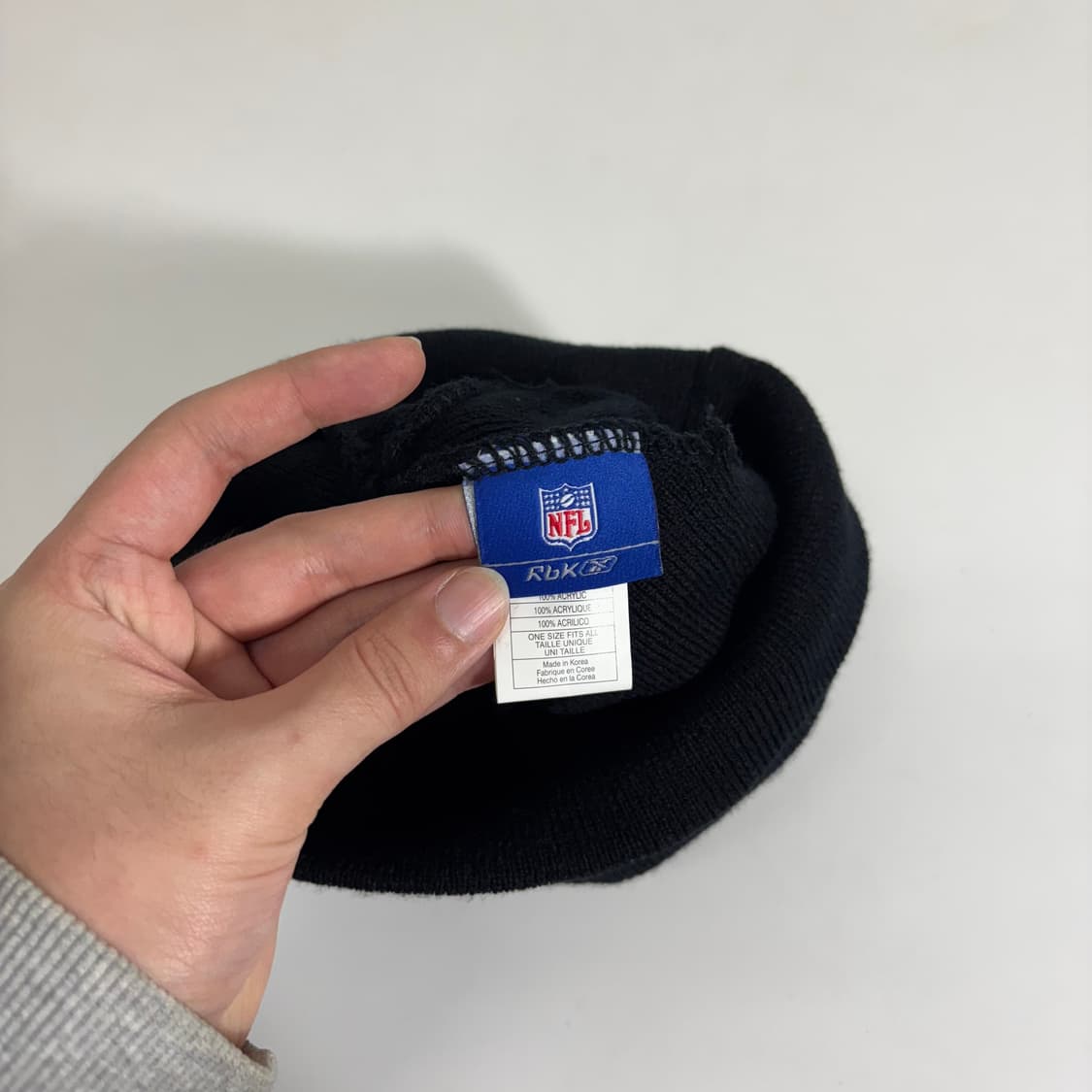 S-M 리복 블랙 라이언패치 숏비니 상품이미지3