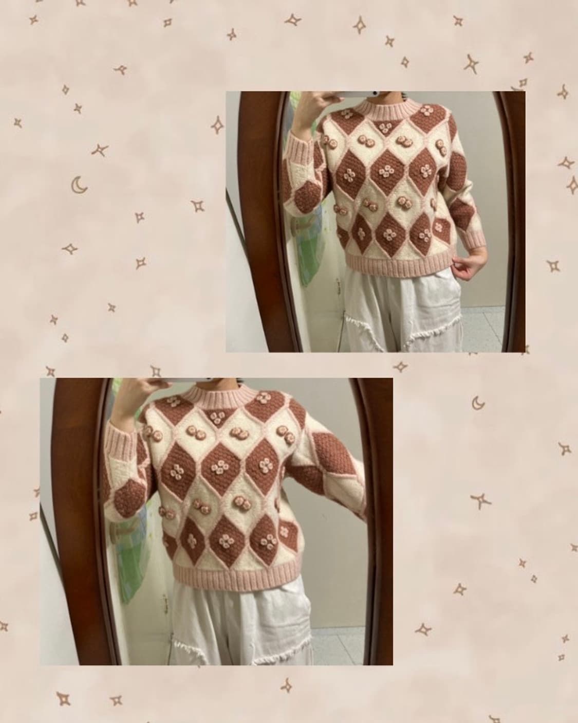 카라멜 딸기우유 니트 상품이미지1