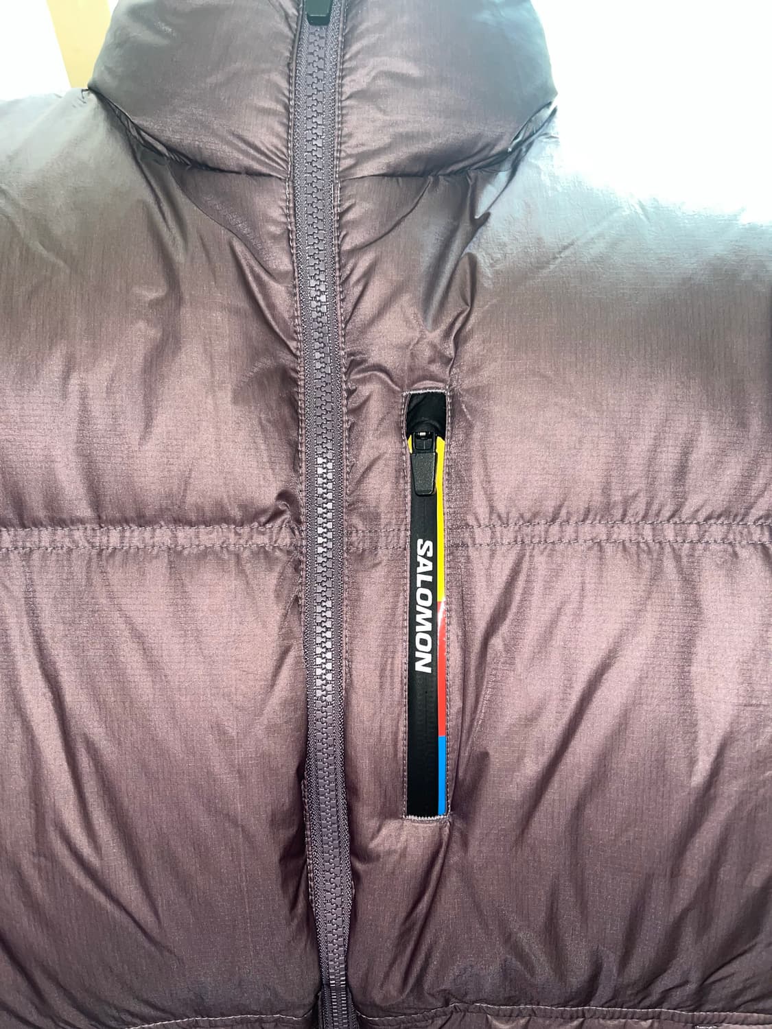 (새상품)살로몬 컨투어다운패딩S 퍼플그래이 상품이미지6