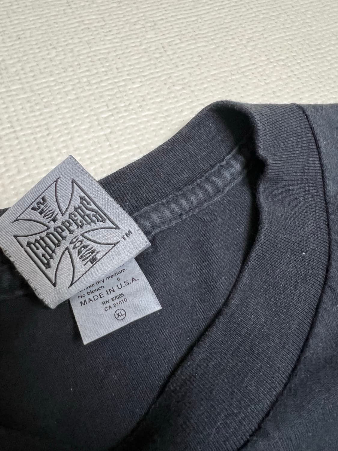 90s 웨스트코스트차퍼스 롱슬리브 블랙 XL 상품이미지4