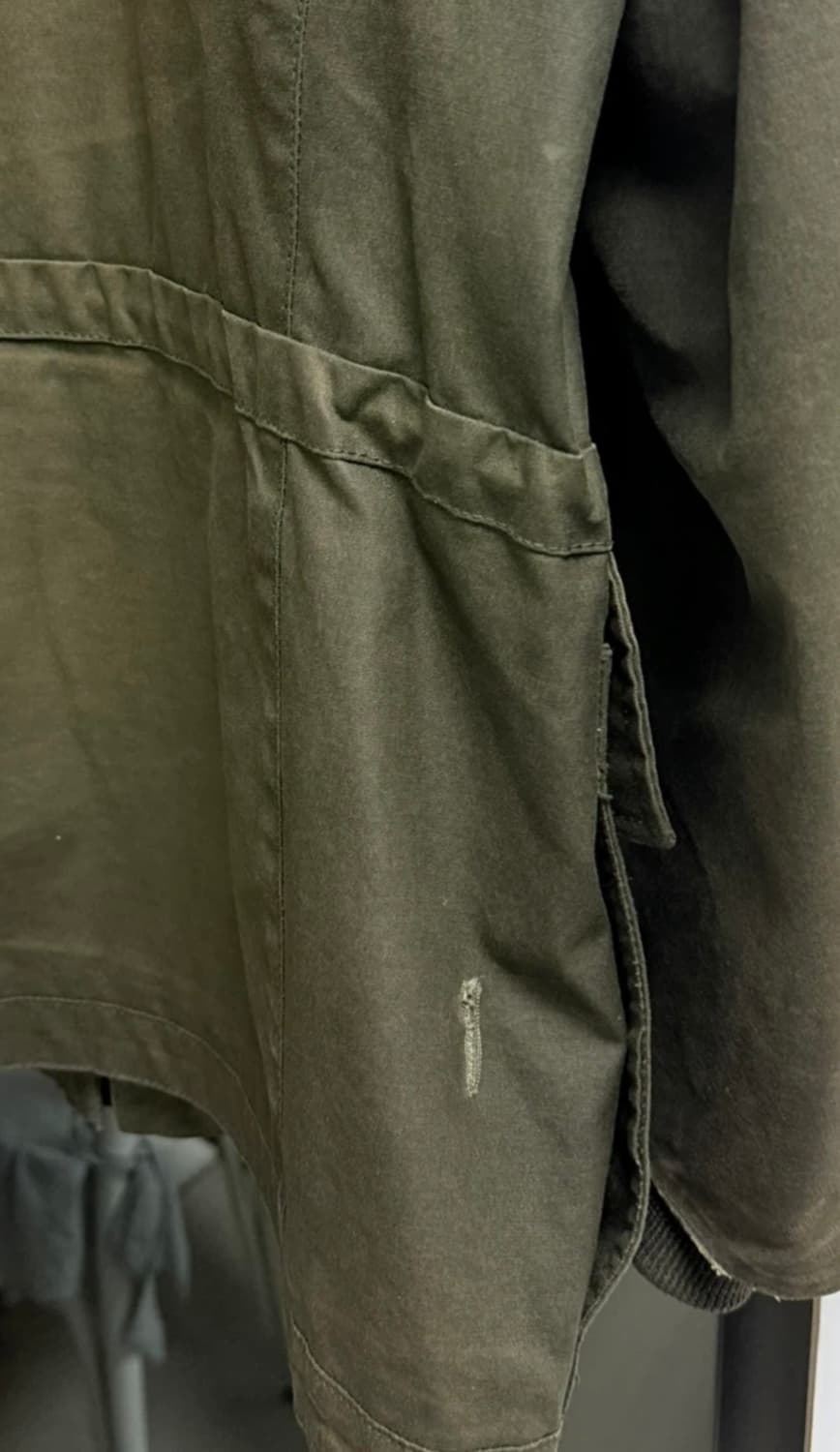 바스통 001 헌팅 왁스자켓 M 올리브 상품이미지8