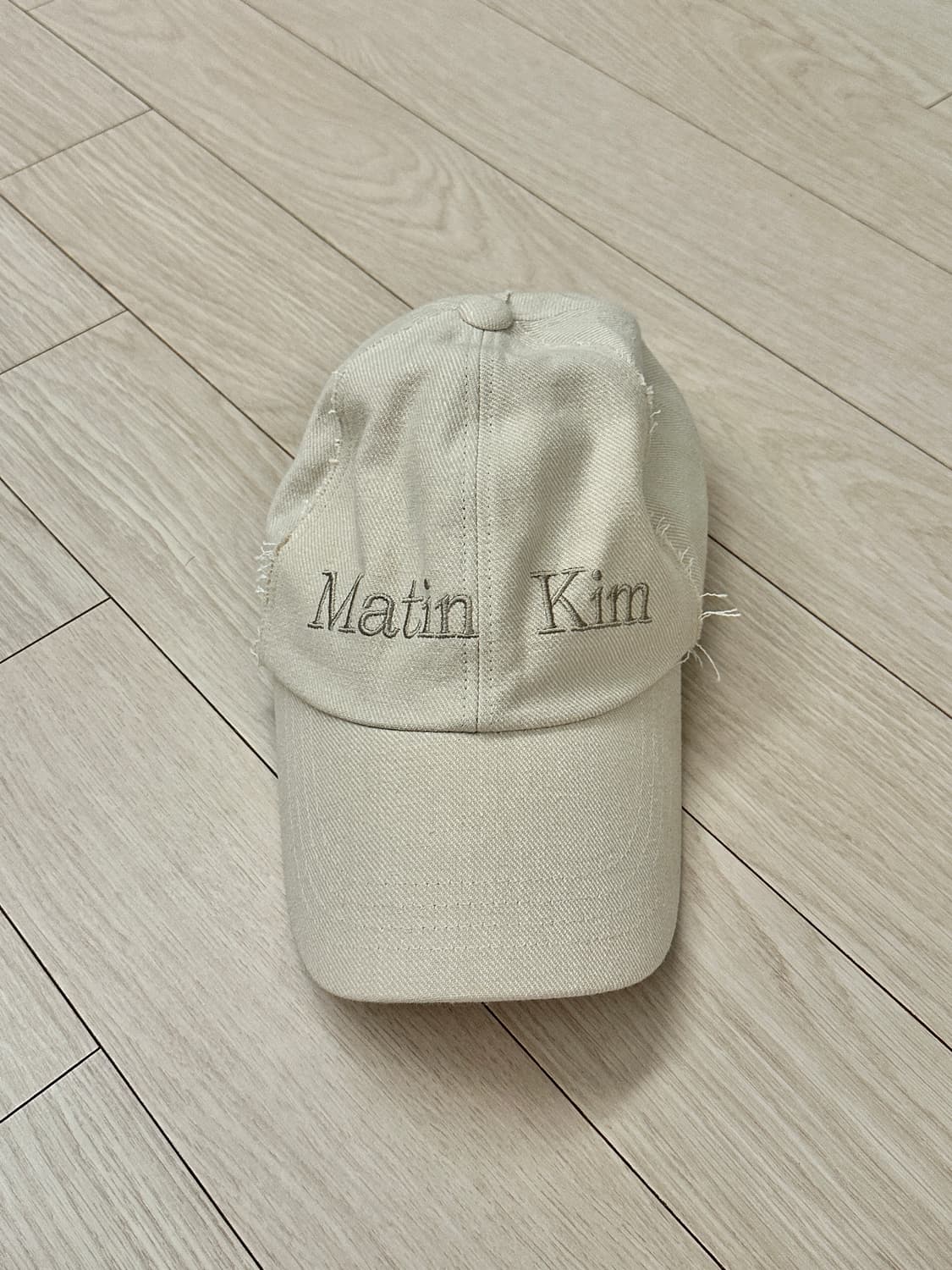 마뗑킴 로고 볼캡 베이지 상품이미지4