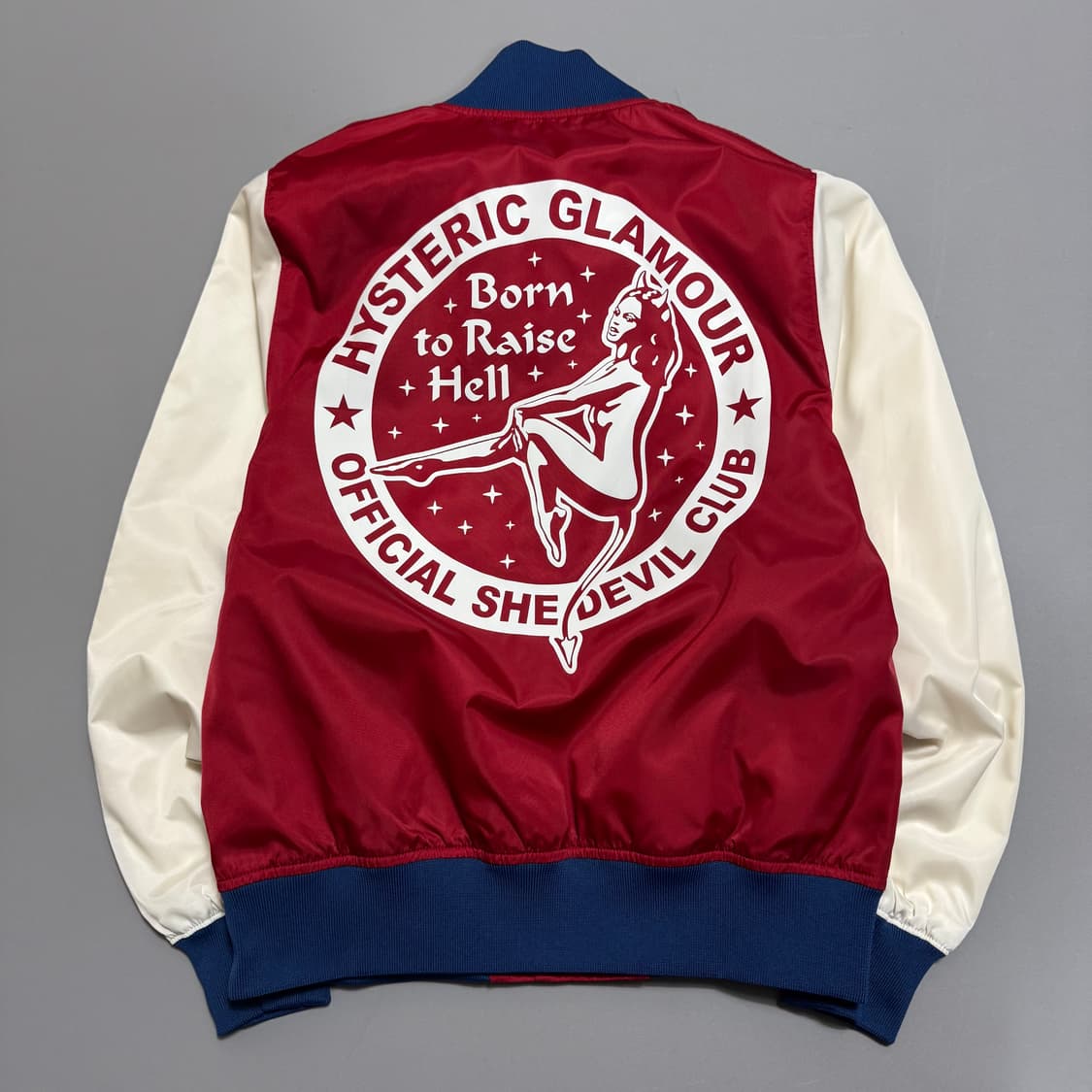 히스테릭글래머 BORN TO RAISE HELL 나일론 스타디움 자켓 상품이미지7