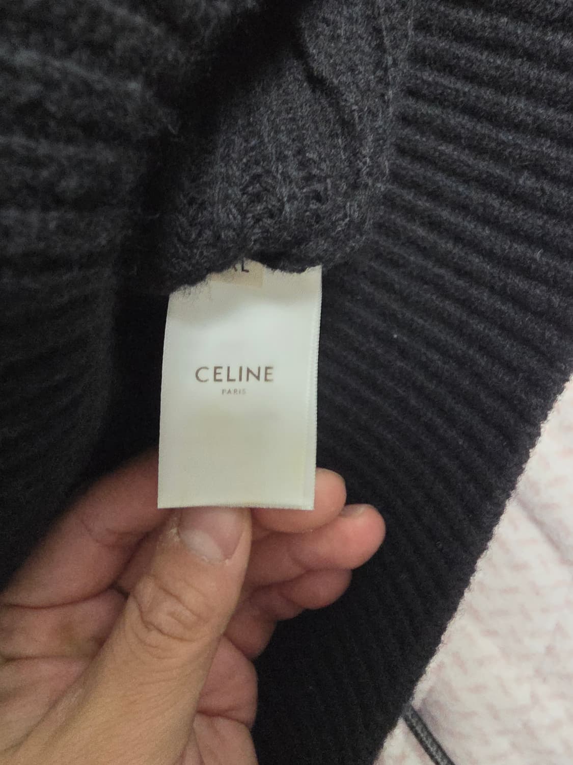 셀린느 리브드 울 니트 XL 사이즈 상품이미지3