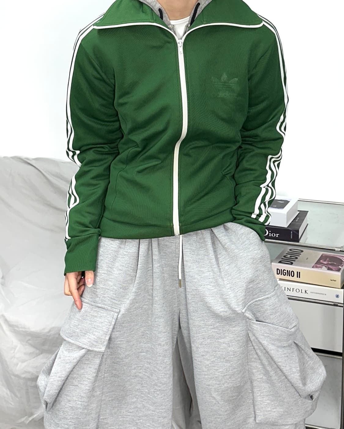 아디다스 그린 유로파 트랙탑 져지 M 상품이미지2