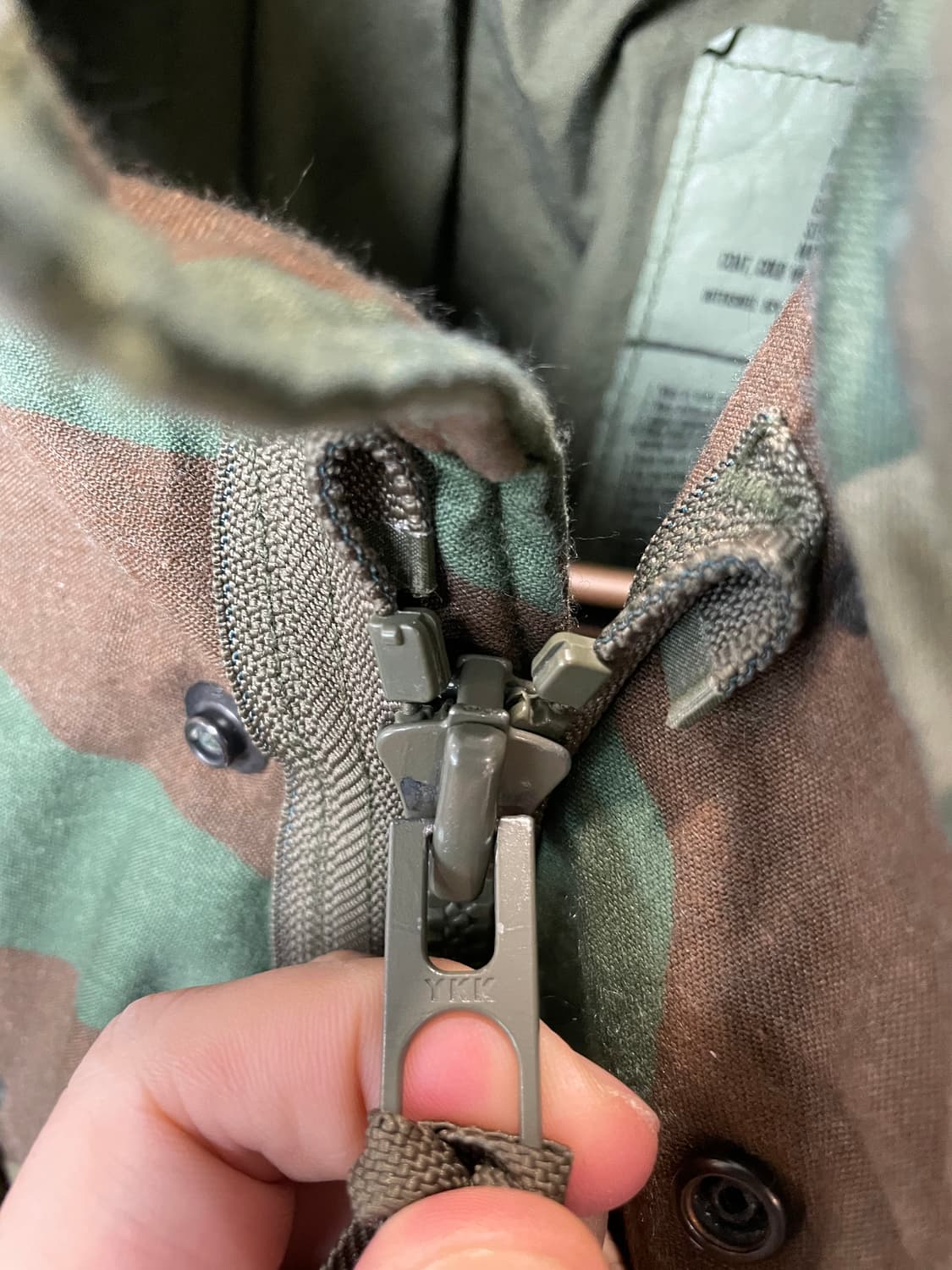 미군 오리지널 M65 카모플라쥬 필드 자켓 GOLDEN.MFG 상품이미지5