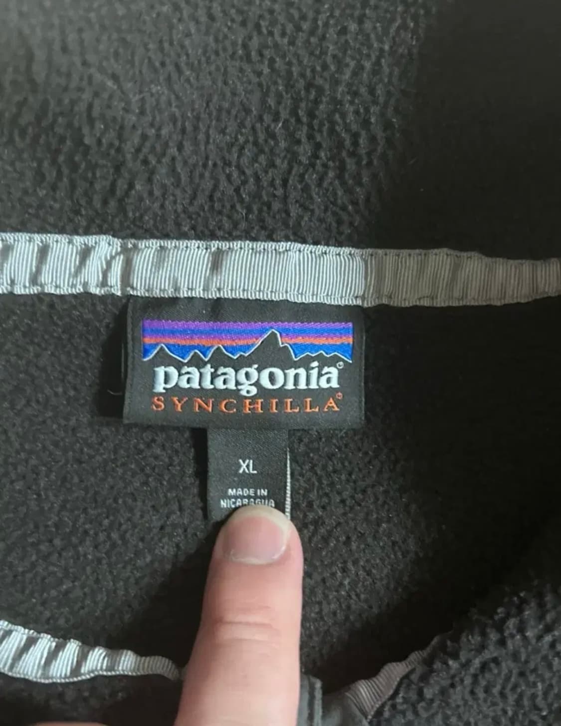 파타고니아 신칠라 헤비웨이트 블랙 포지 그레이 XL 상품이미지2