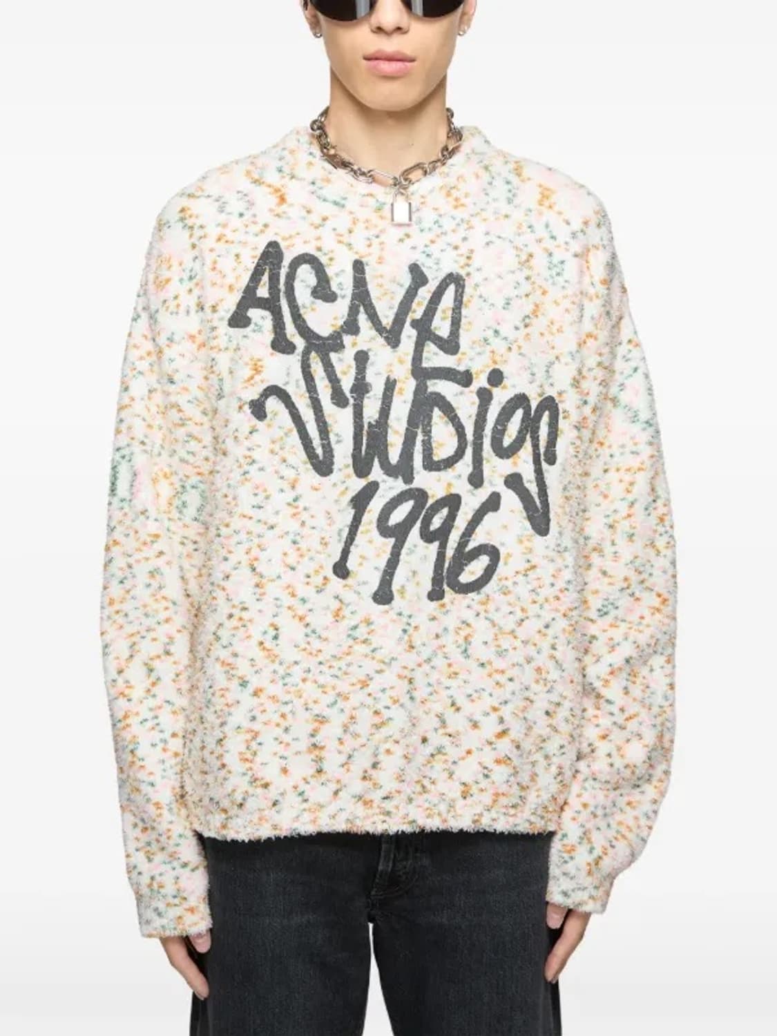 25SS 아크네스튜디오 멀티컬러 콘페티 로고 프린트 니트 스웨터 상품이미지2