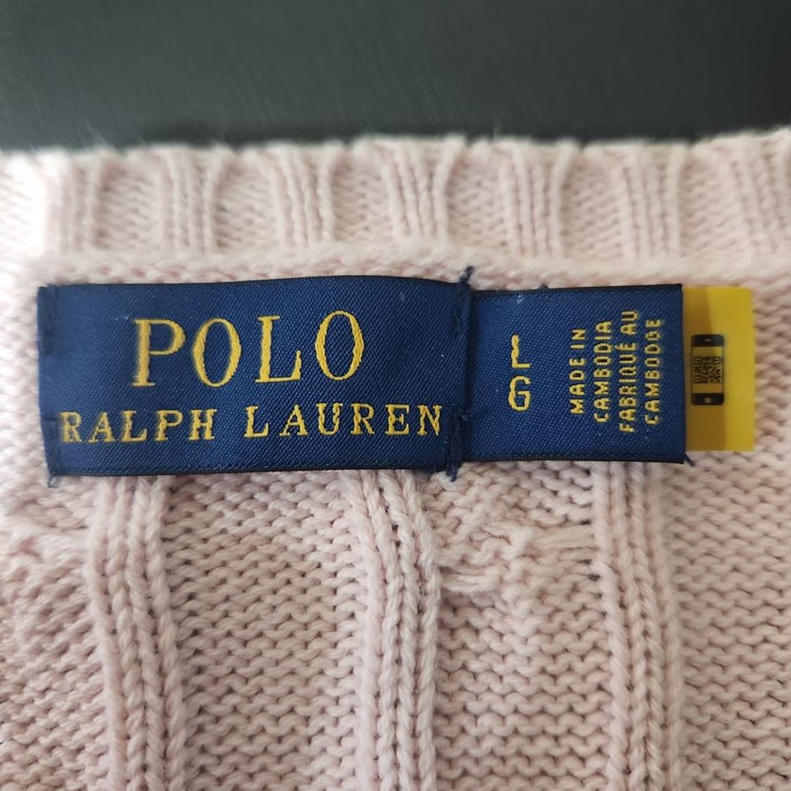 [여L]폴로랄프로렌 코튼 브이넥 니트[Y63-003]/레이디블루 상품이미지7