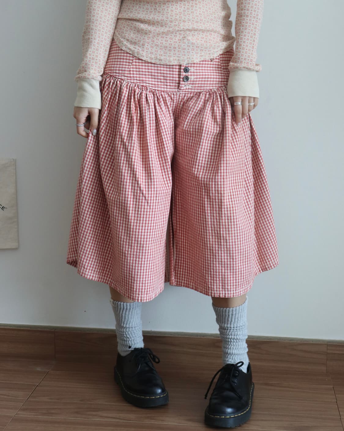 [Kapital] Gingham Check Culottes Pants 상품이미지2