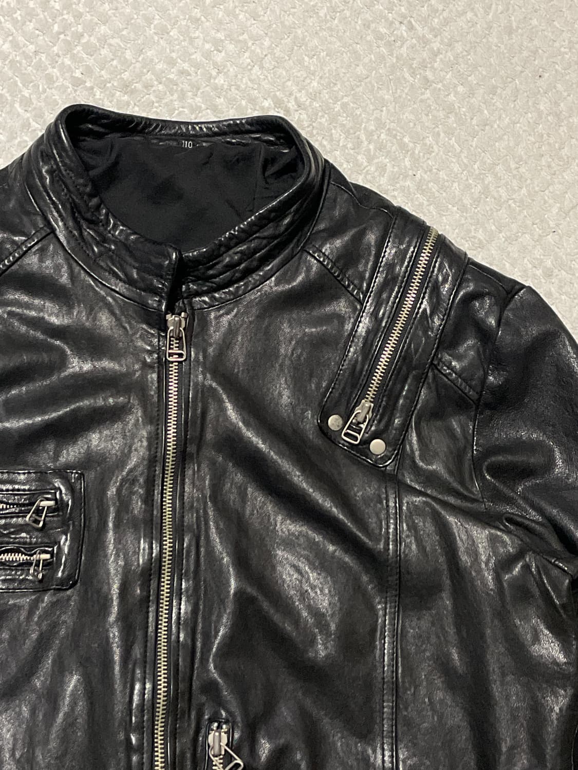 광희시장 웨스턴 무드 램스킨 양가죽 레더 자켓 상품이미지4