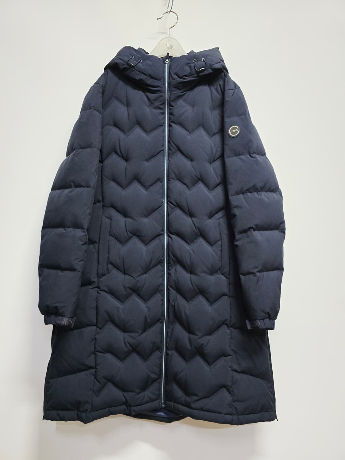 프로월드컵 PWX 헤링본 롱패딩 네이비 여성105 상품이미지1