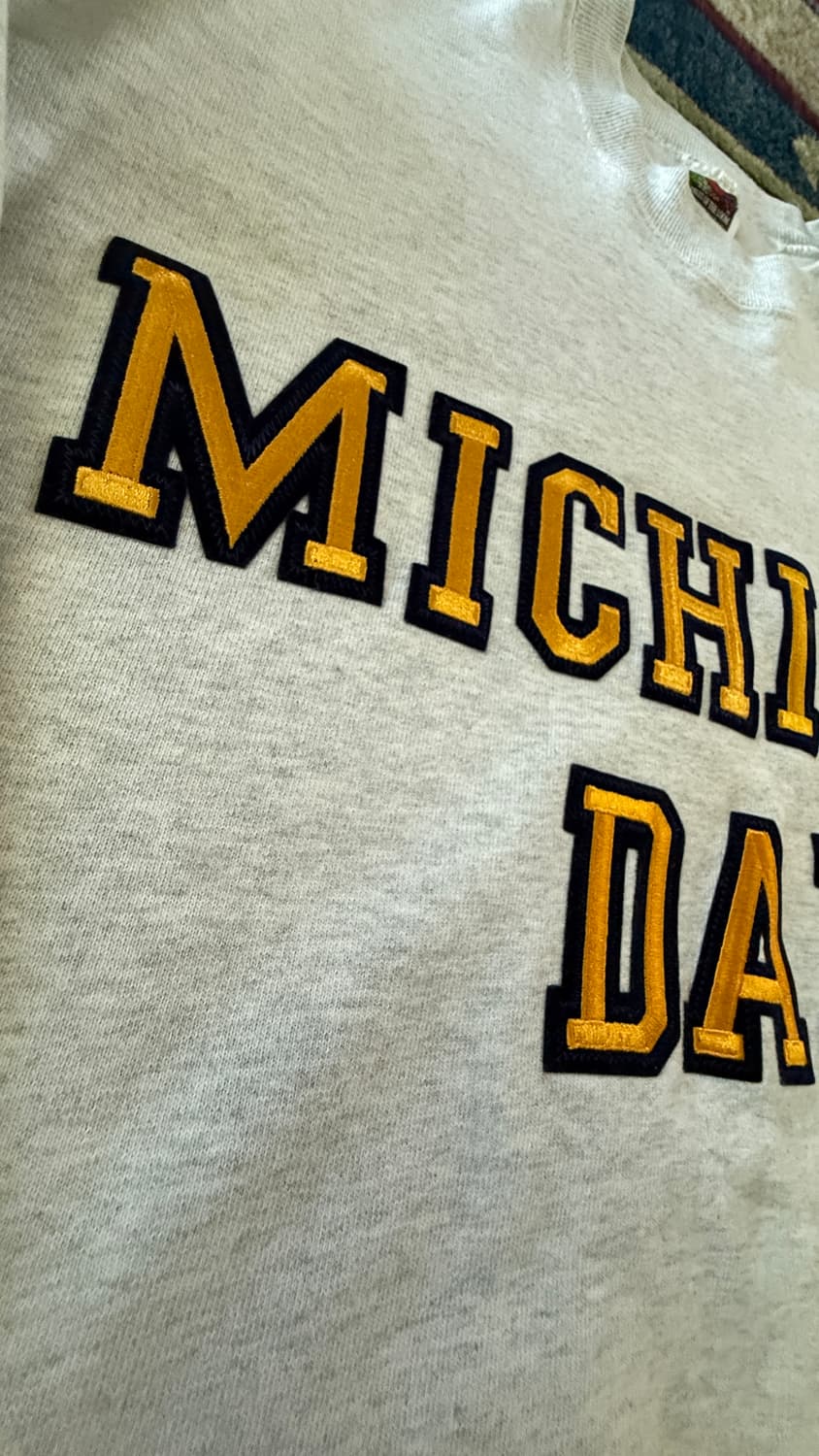 90s USA 빈티지 MICHIGAN DAD 스웻셔츠 상품이미지5