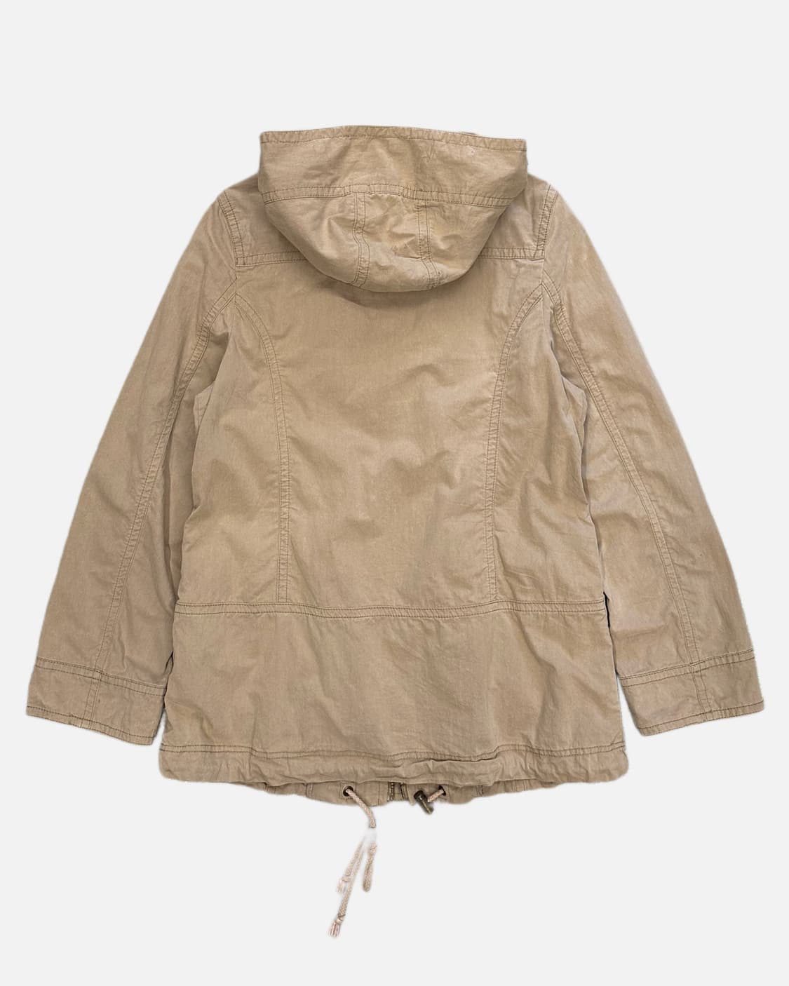 beige military hood parka 상품이미지5