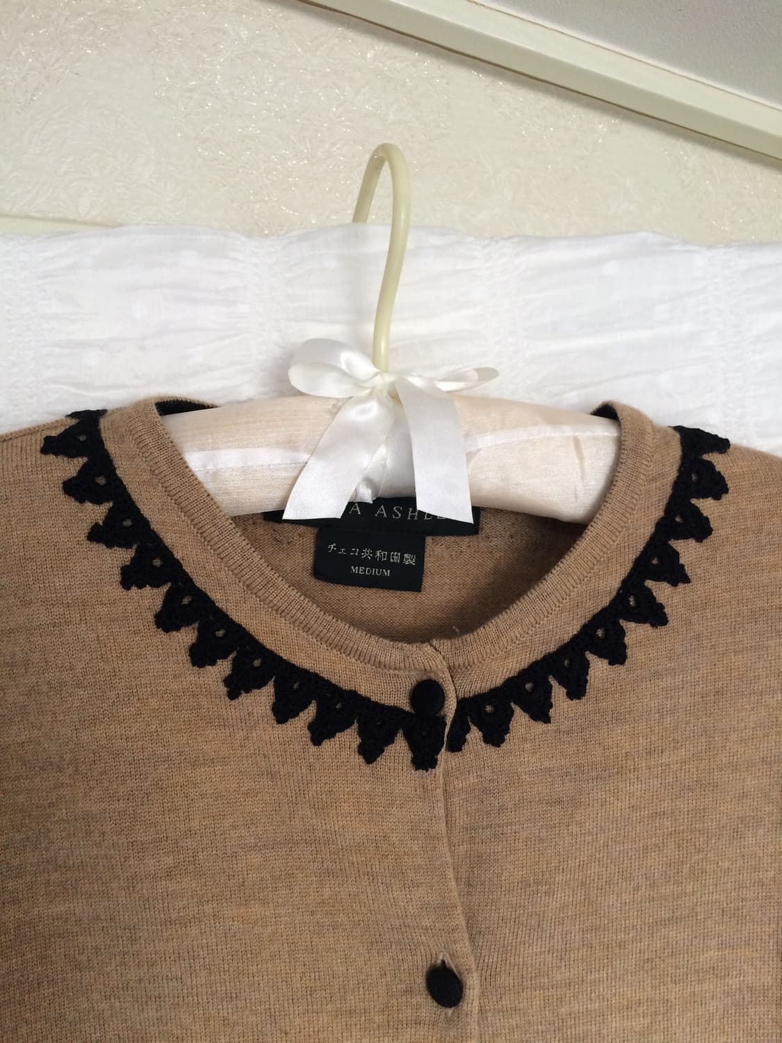 빈티지 로라애슐리 배색 니트 가디건 상품이미지7