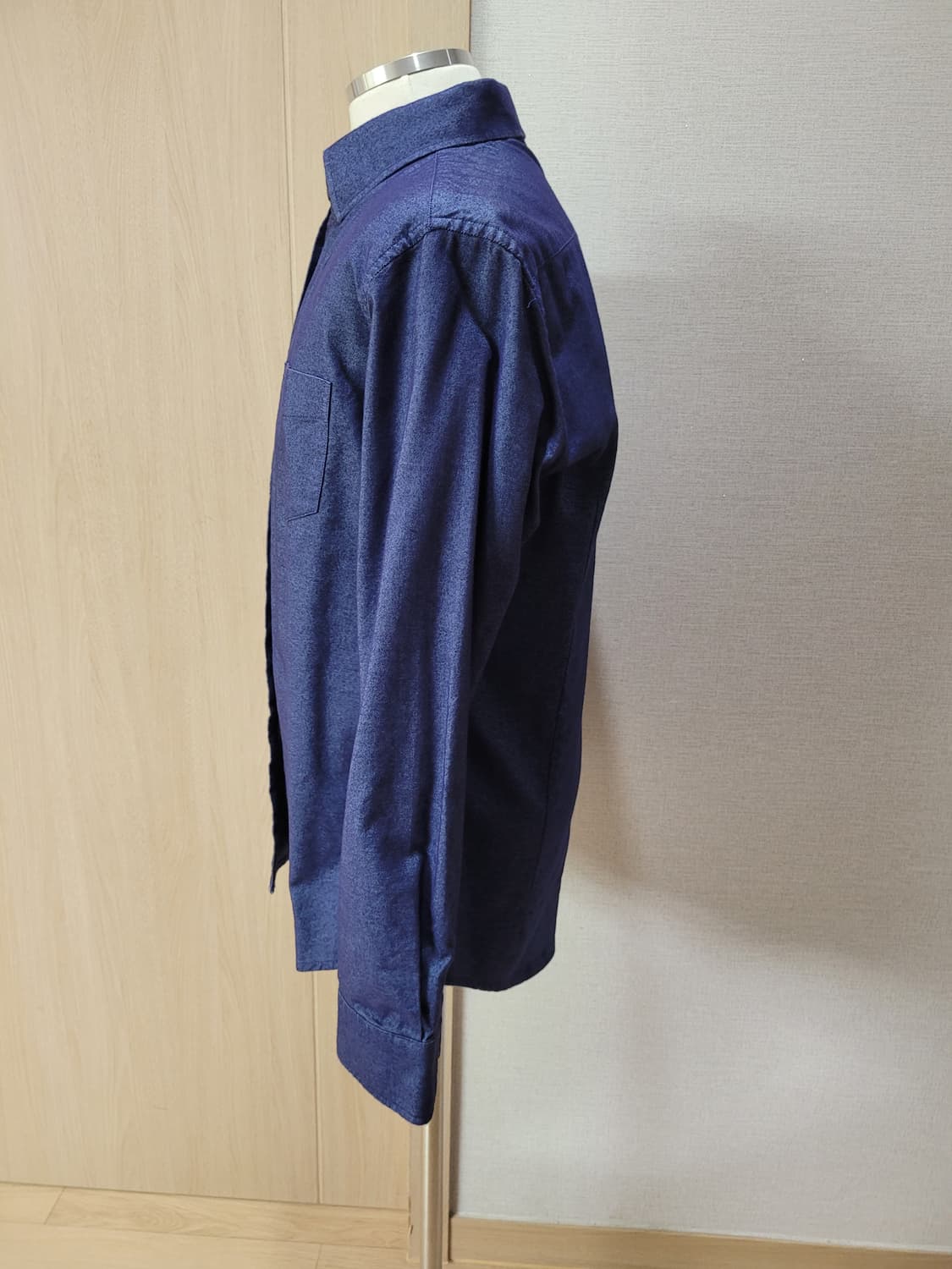 맨스타 Manstar 남자 드레스셔츠 100 블루네이비 상품이미지4