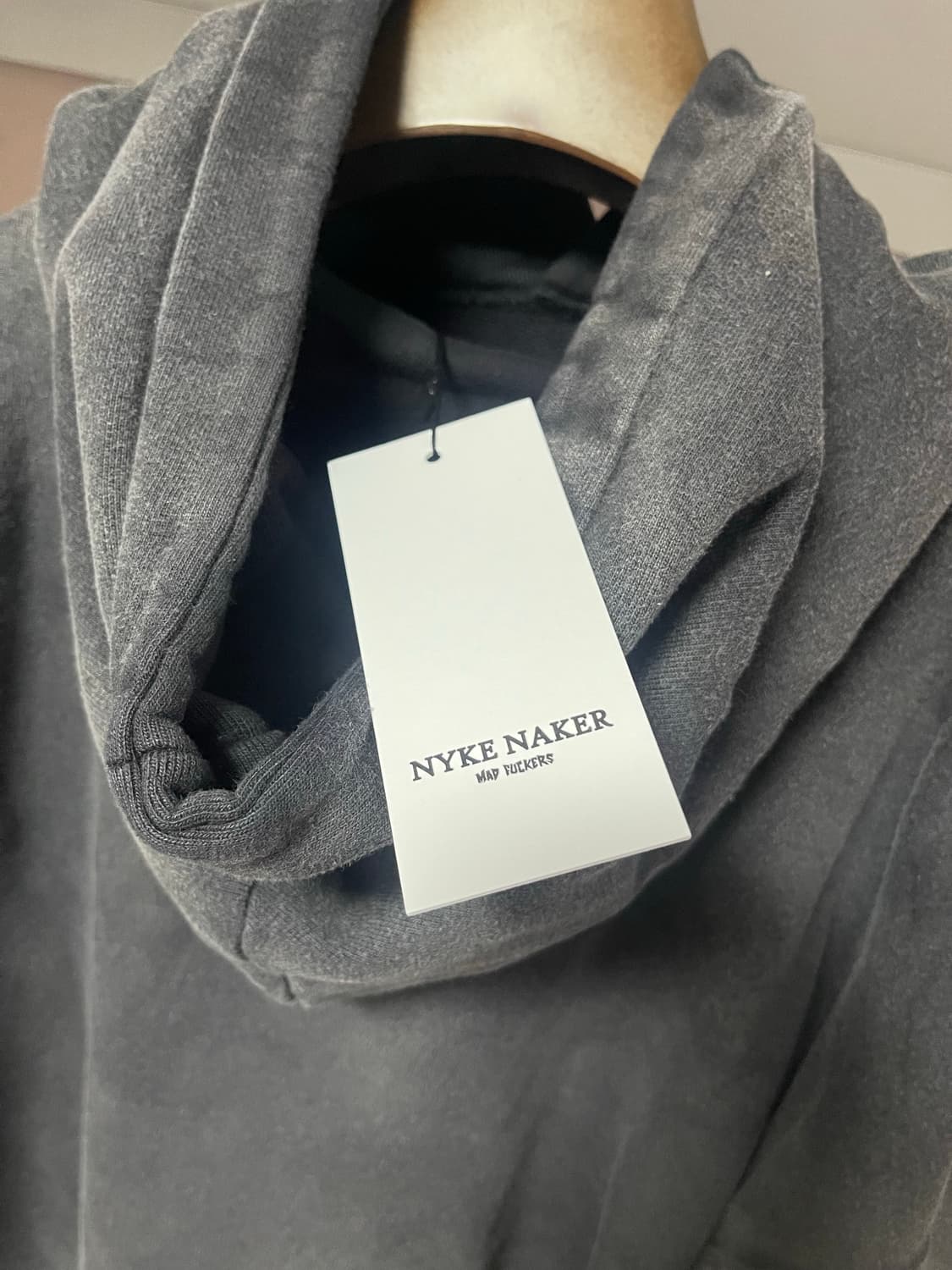 2사이즈) NYKENKER 캐시 프롬 카오스 후드티 그레이 상품이미지4