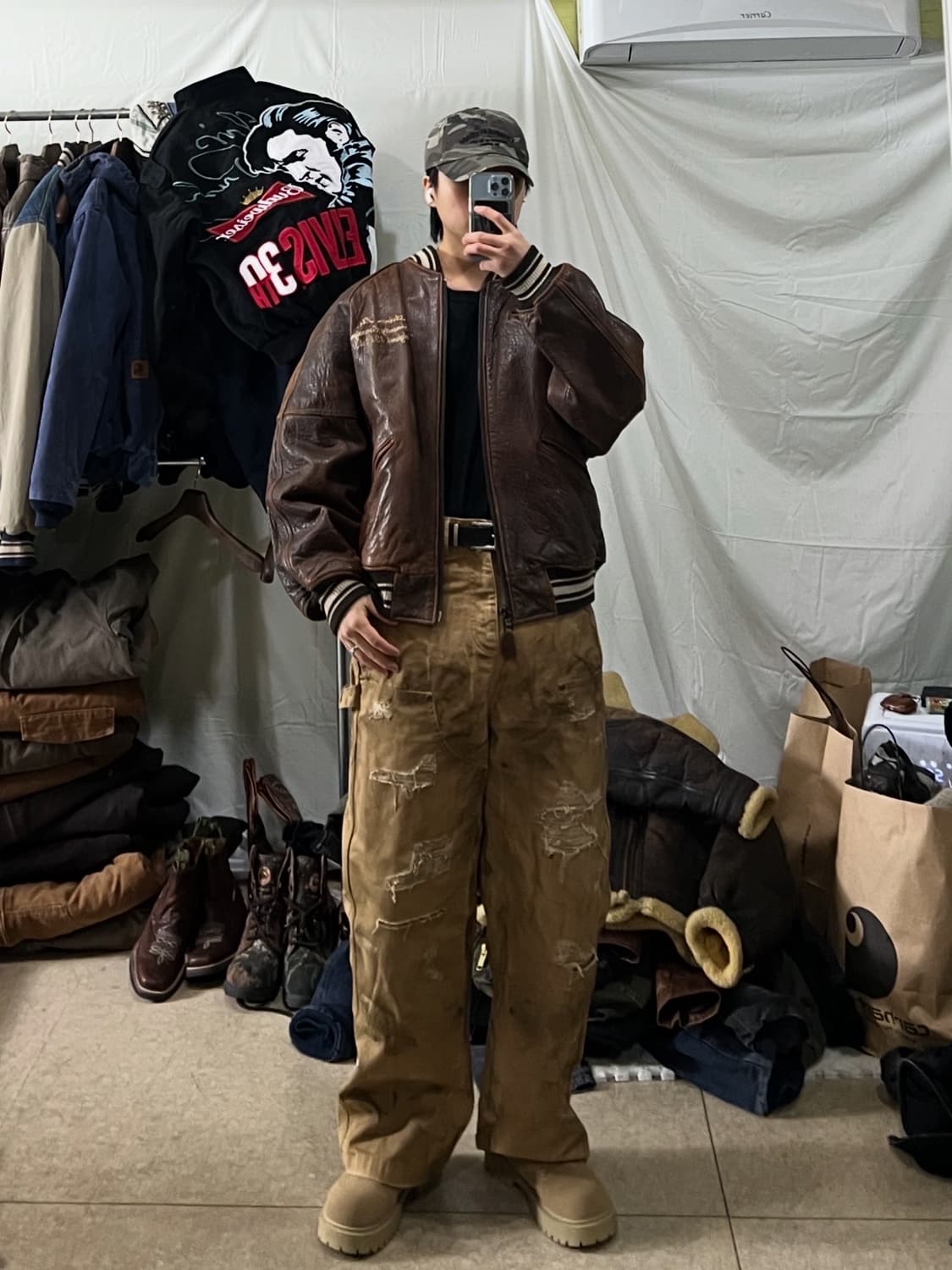 아비렉스 아이콘 가죽자켓 상품이미지3