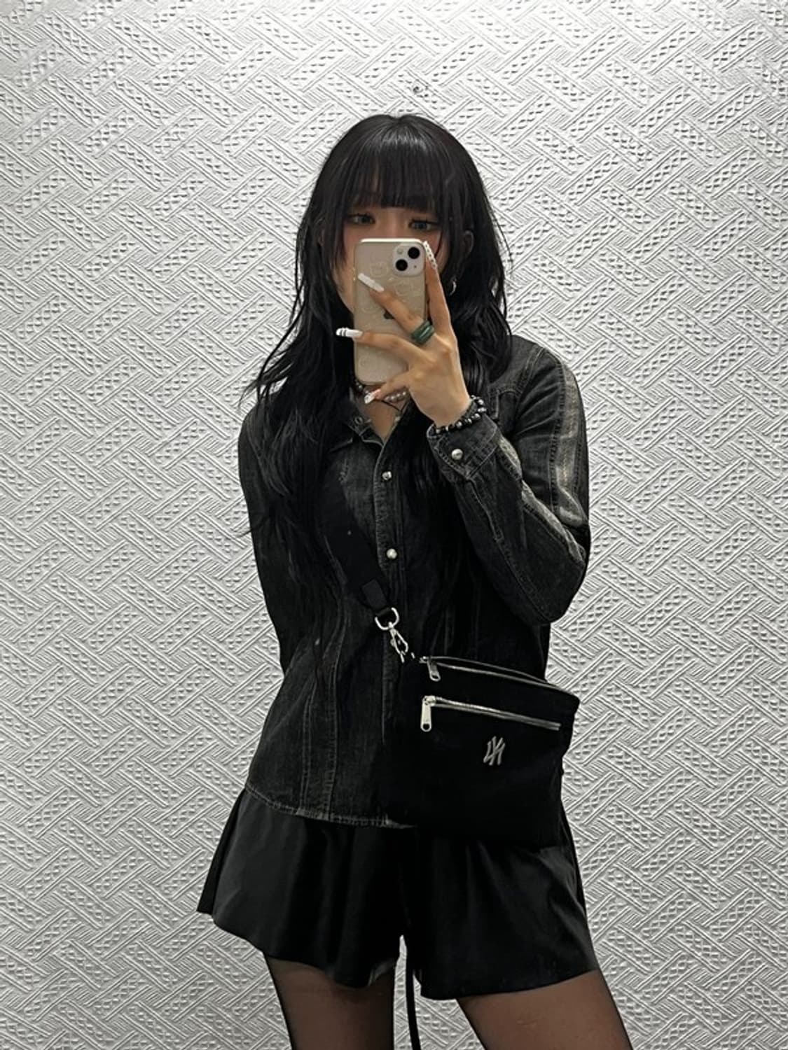 MLB 빈티지 뉴욕양키스 스트릿 캐주얼 키치 크로스백 C10888 상품이미지1