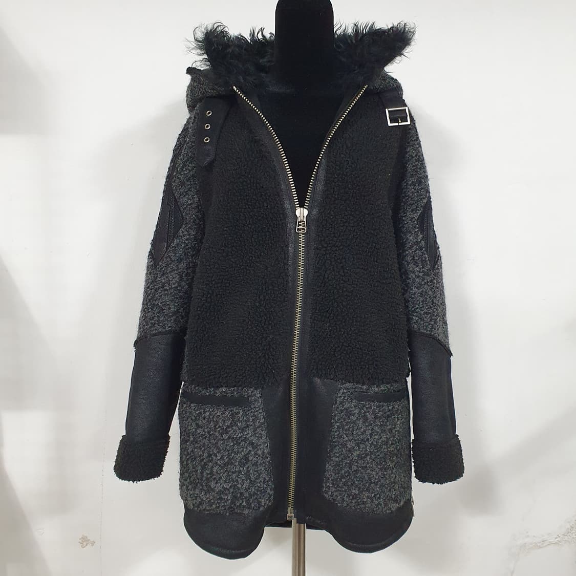 (공용) 빈티지 그런지 Tankus 천연 램 퍼 모직 울 무스탕 상품이미지7