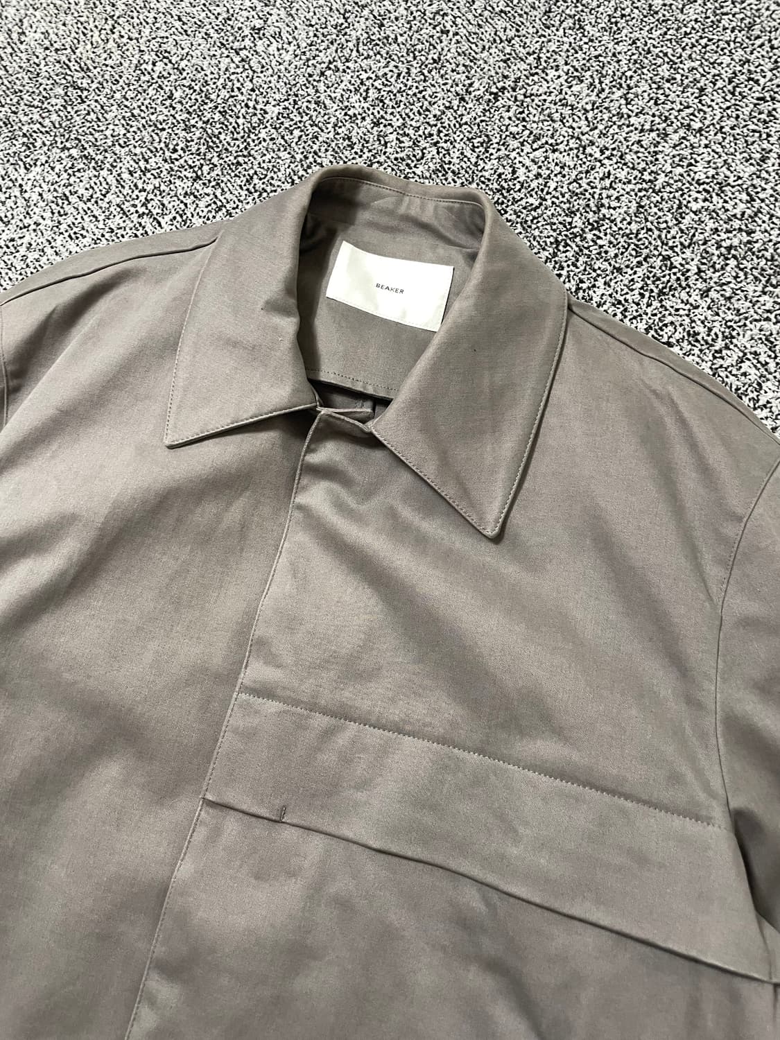 빈티지9. 비이커 Beaker 포켓 디테일 면 자켓 그레이 상품이미지2