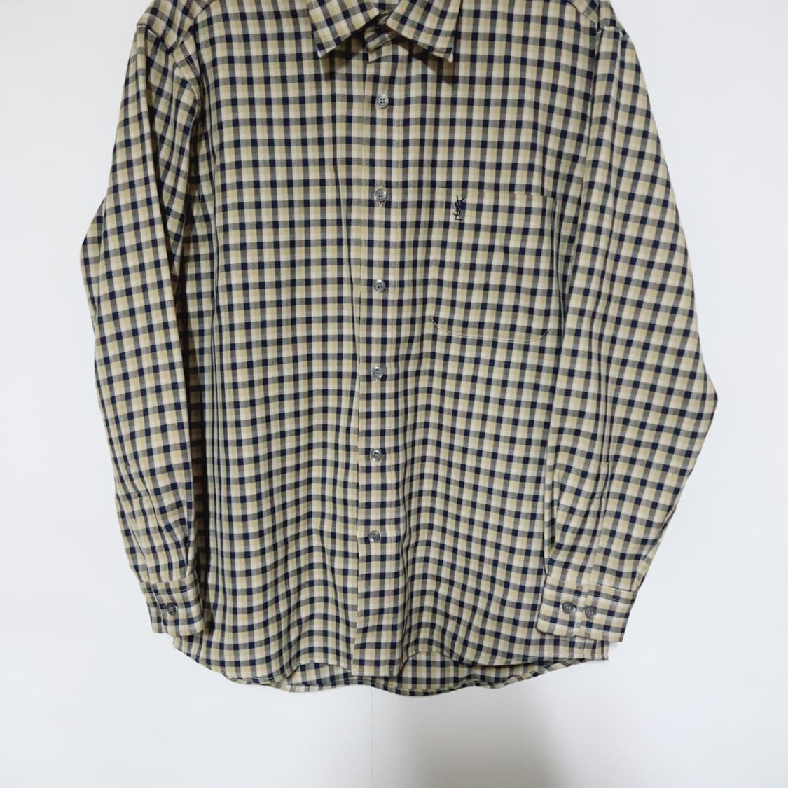 입생로랑 체크 올드스쿨 봄 공용 셔츠 상품이미지3